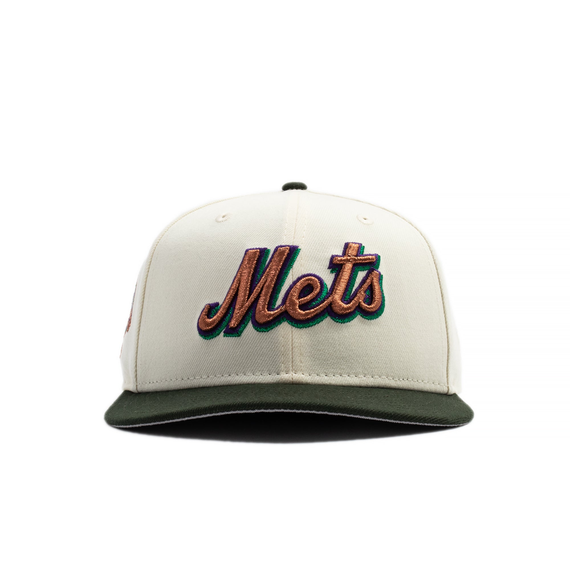 New Era 59Fifty New York Mets 50th Chrome Dark Seaweed Fitted Hat