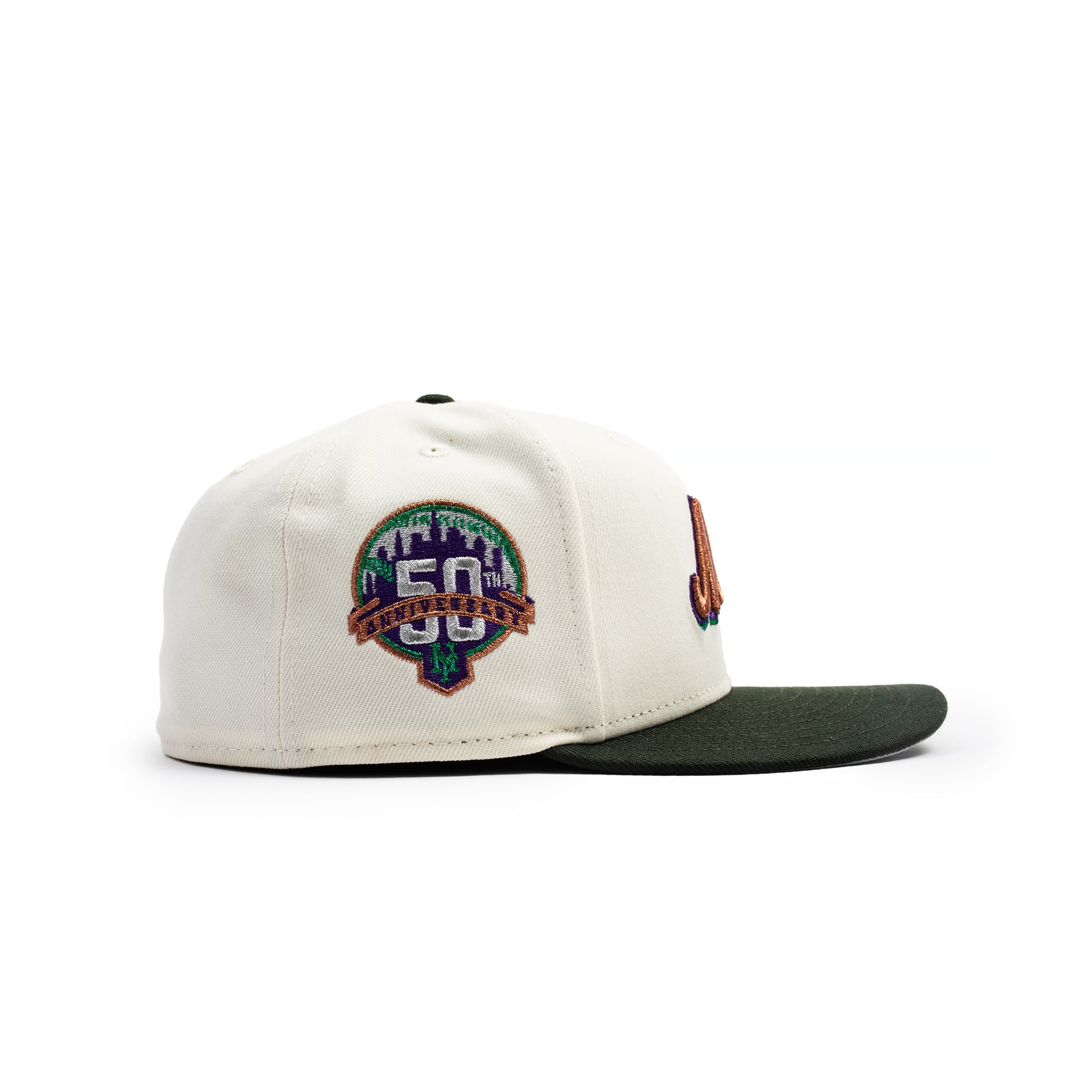 New Era 59Fifty New York Mets 50th Chrome Dark Seaweed Fitted Hat