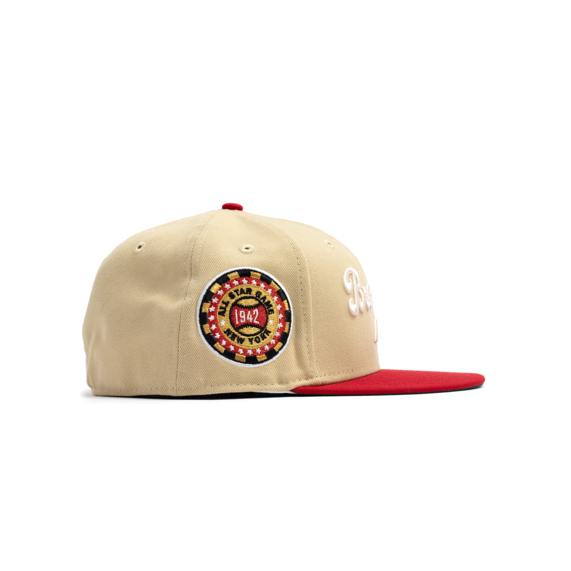 New Era 59fifty Brooklyn 42 ASG Vegas Gold Scarlet Fitted Hat