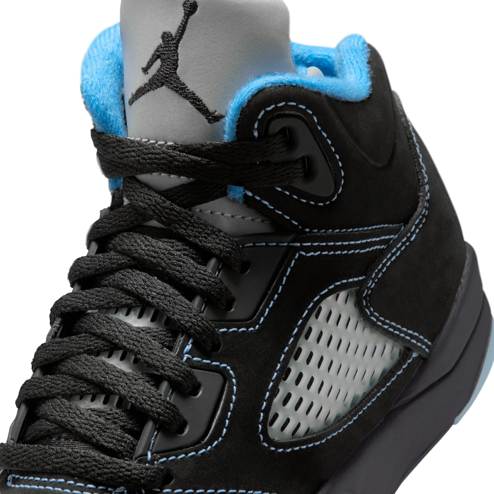 Air Jordan 5 Little Kids "Black Carolina" Shoes