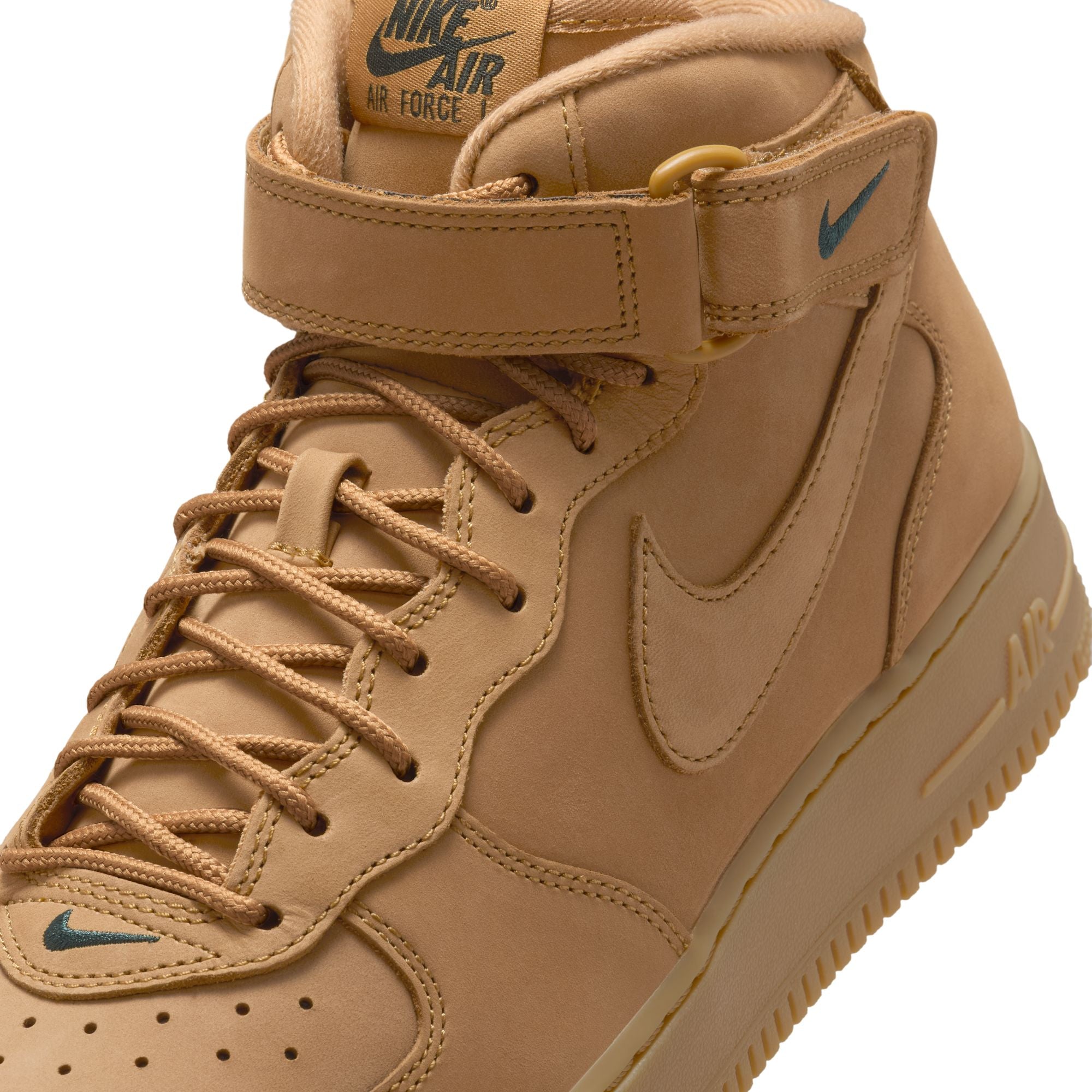 Nike Mens Air Force 1 Mid "Flax" Shoes