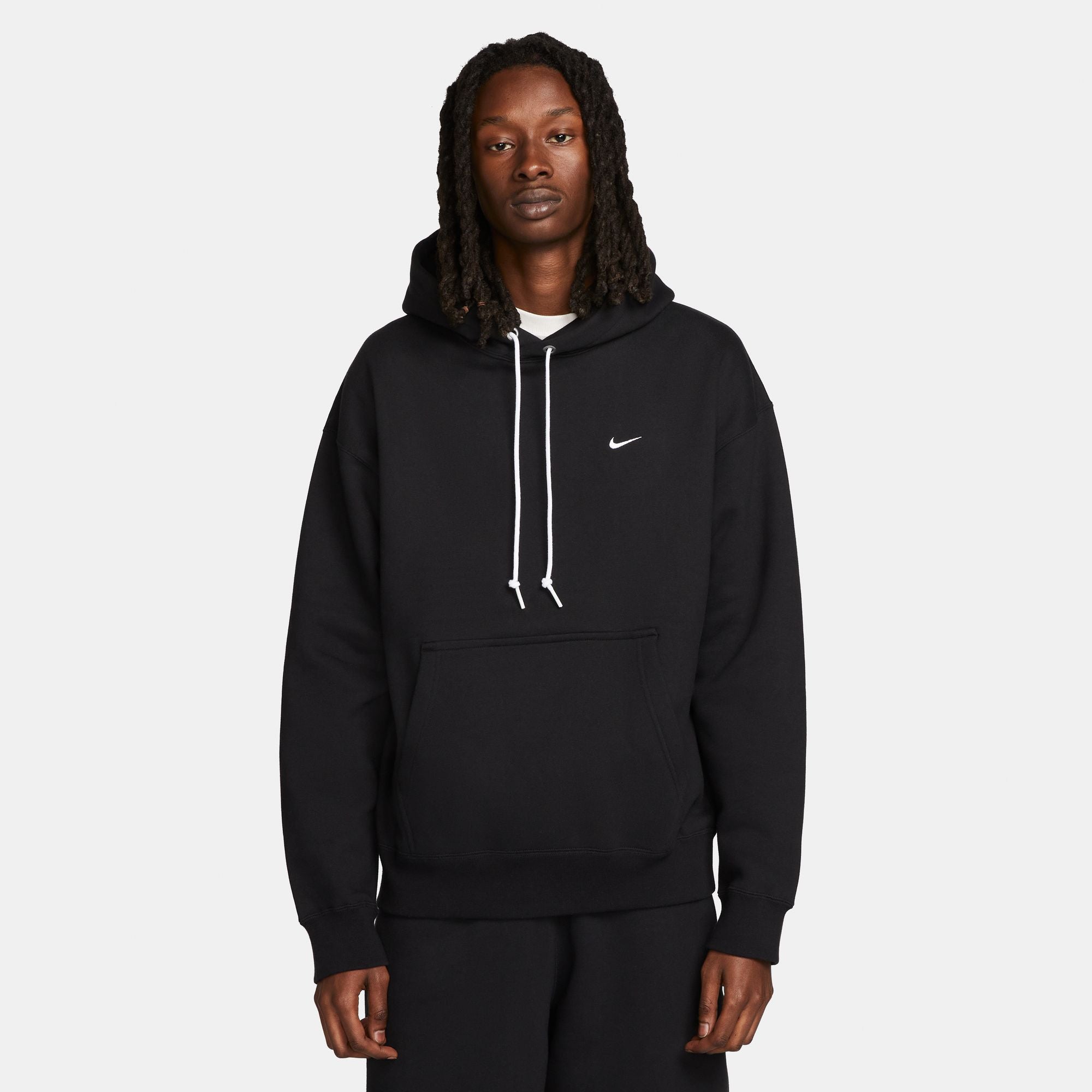 Nike Mens Solo Swoosh Fleece Pullover Hoodie