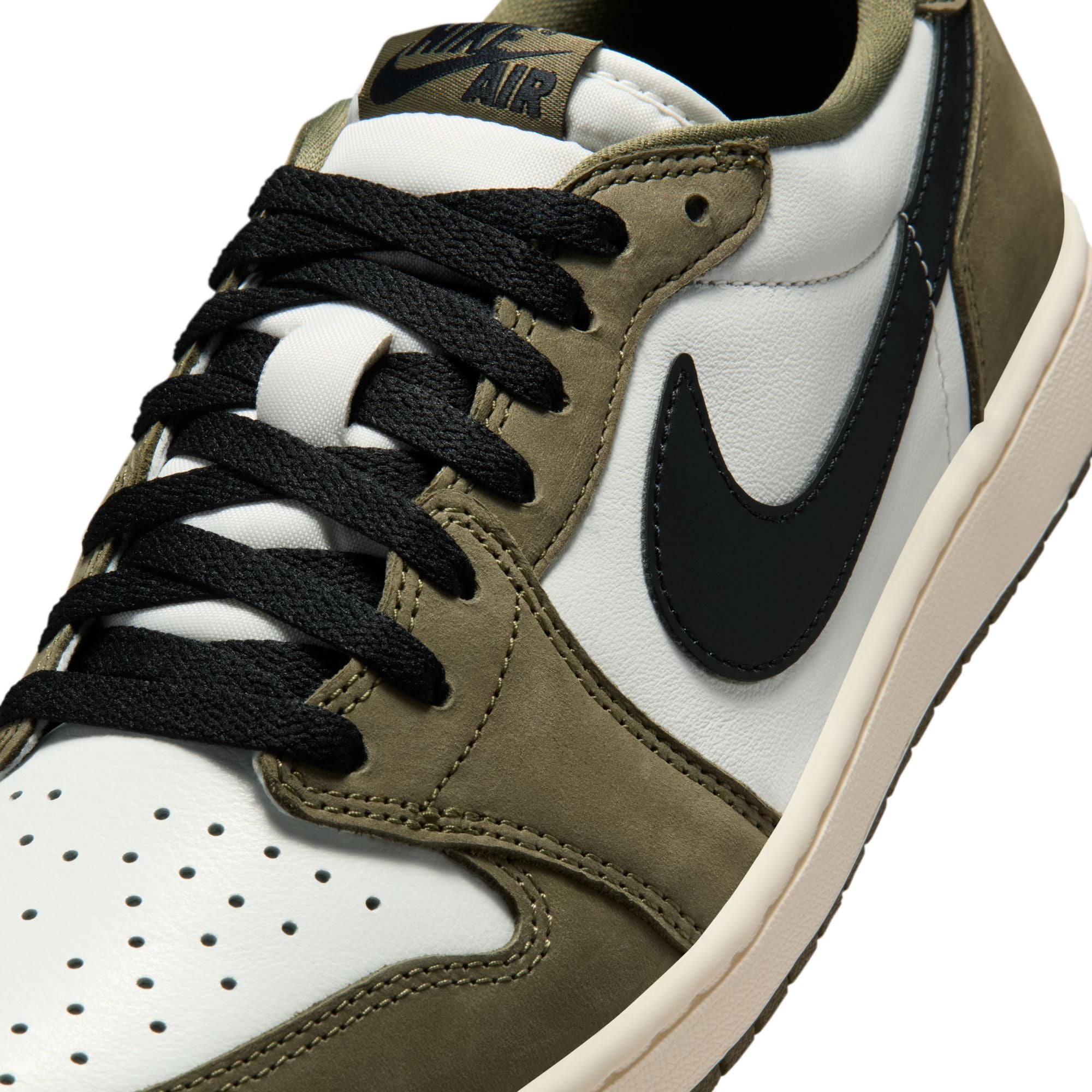 Air Jordan 1 Mens Retro Low OG "Medium Olive" Shows