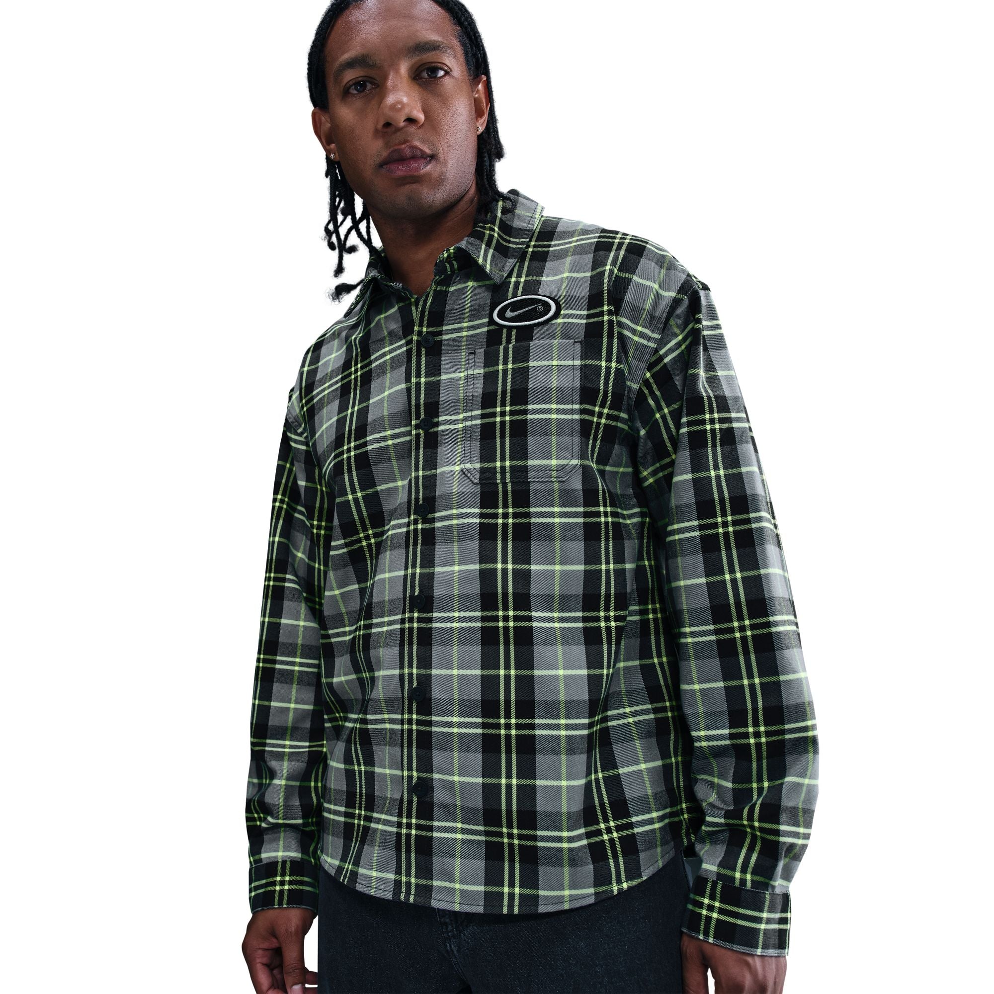 Nike SB Mens Koston Button Up Flannel