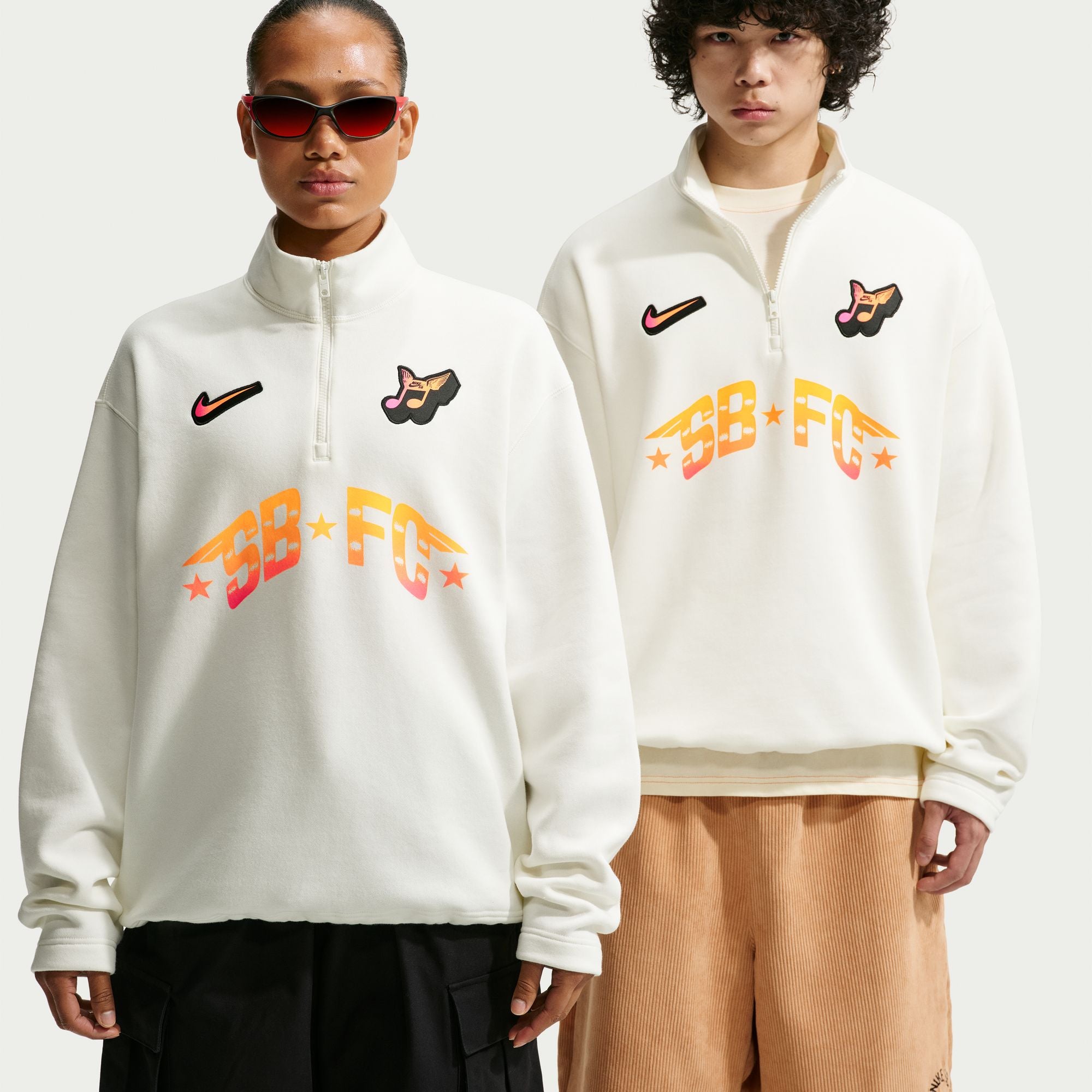 Nike SB Mens Skate Half-Zip Fleece Crew Sweatshirt