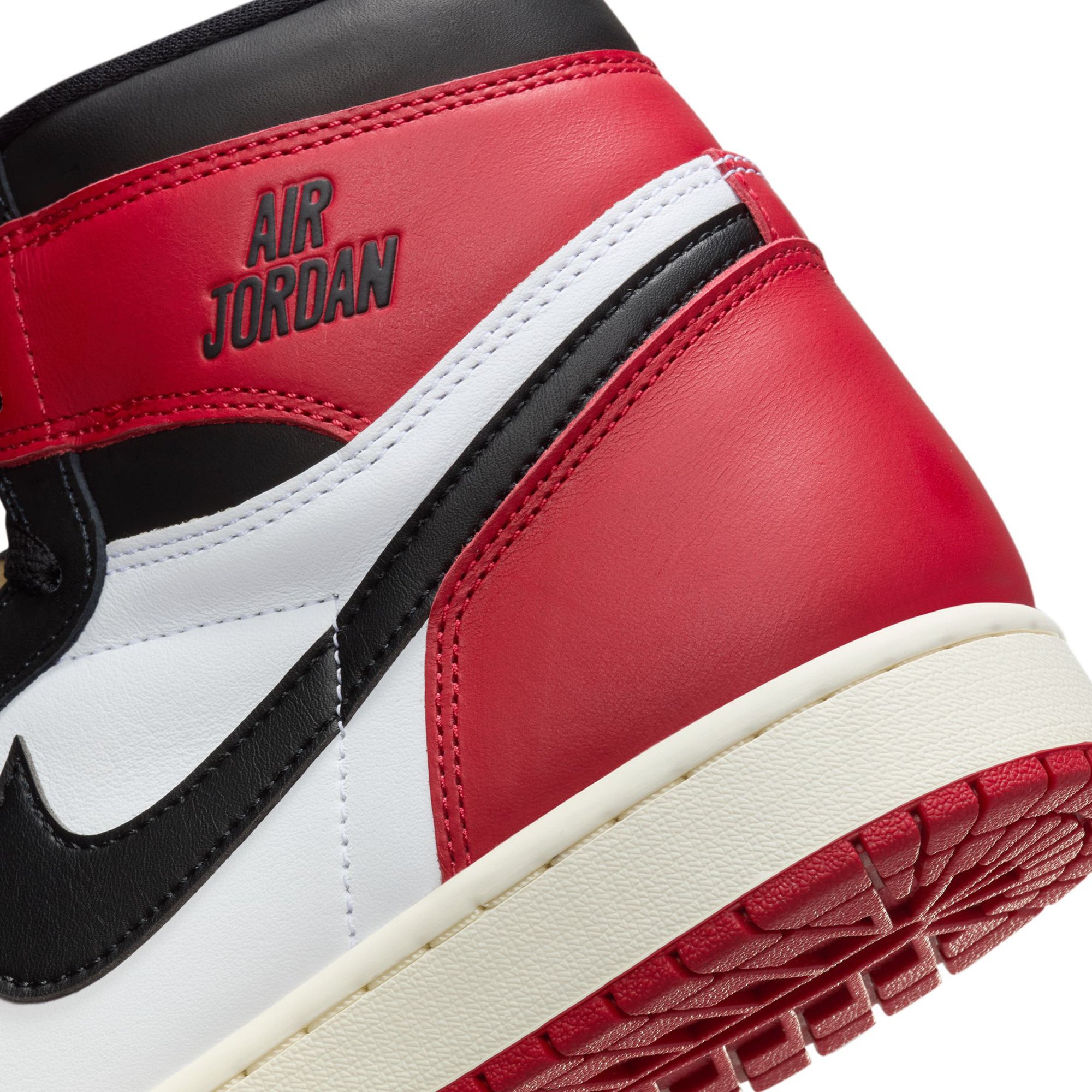 Air Jordan 1 Mens High OG "Black Toe Reimagined" Shoes