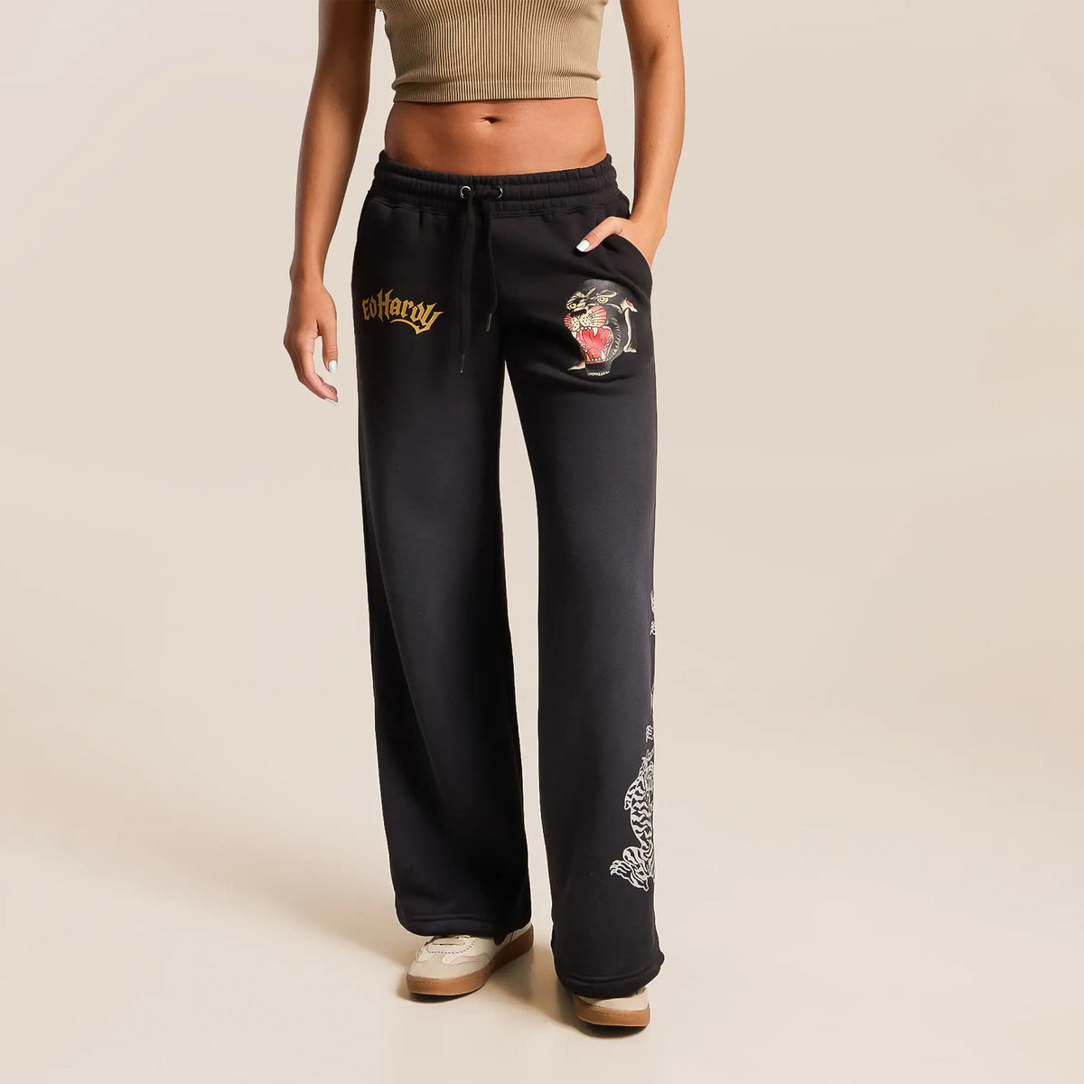 Ed Hardy Womens Panther Sweatpants