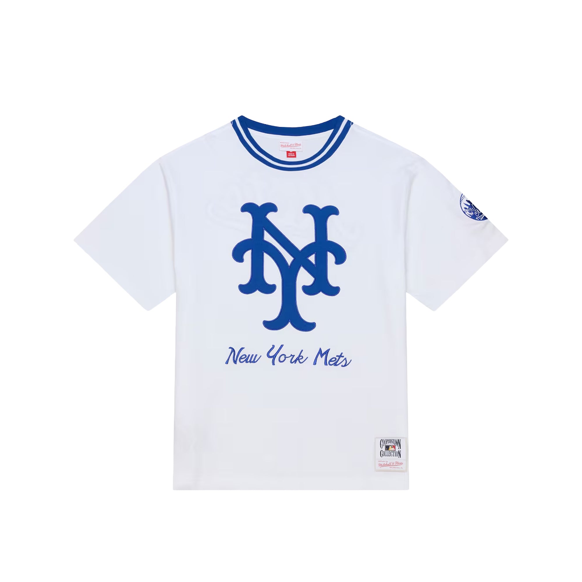 Mitchell & Ness Mens MLB New York Mets Arctic White Tee