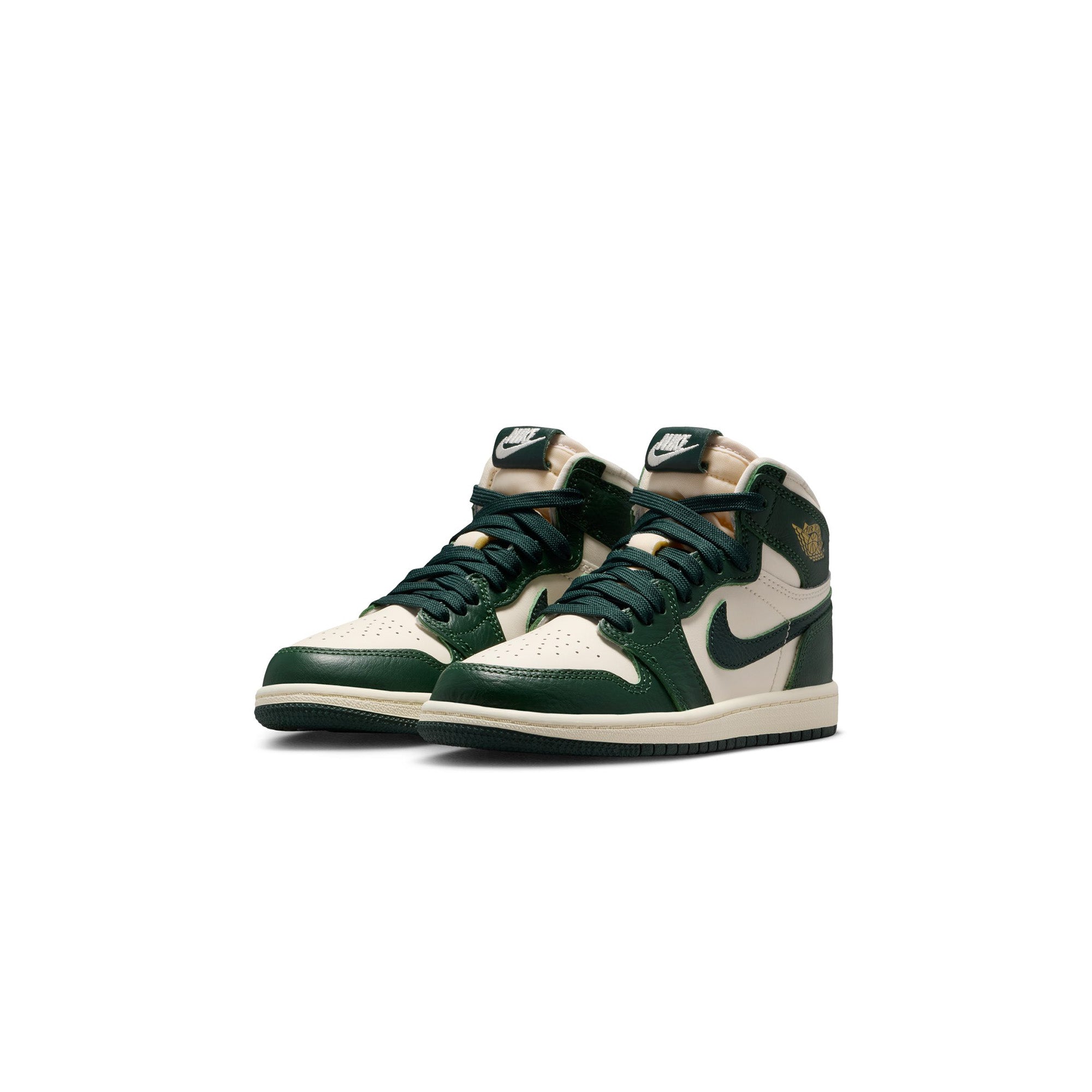 Air Jordan 1 Little Kids Retro High OG "Fir Pro Green" Shoes