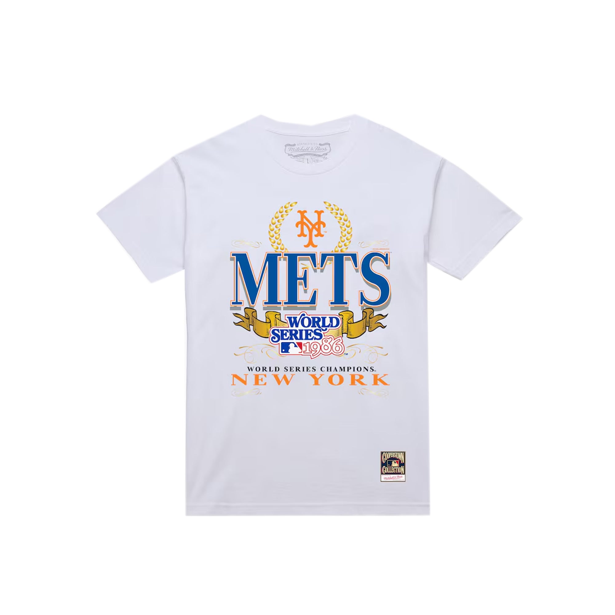 Mitchell & Ness Mens MLB Pennant Chase Mets Tee