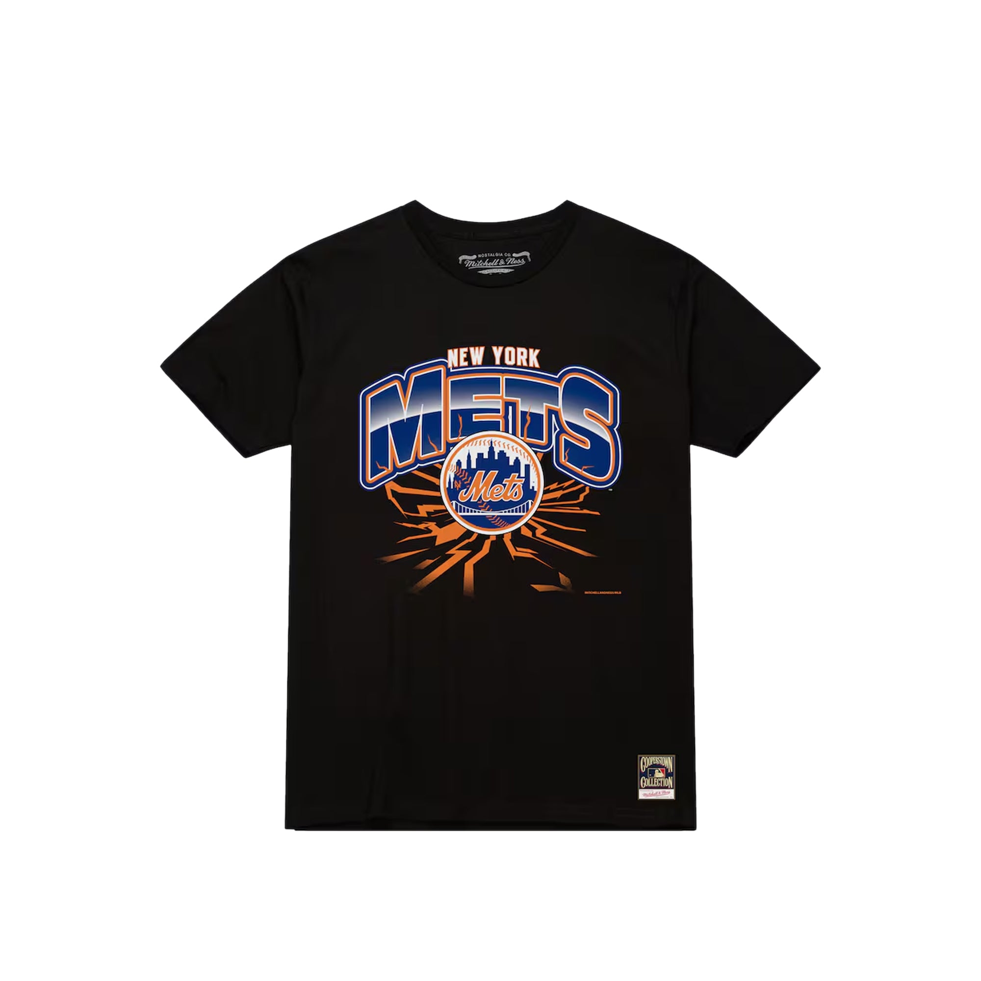 Mitchell & Ness Mens MLB Earthquake Mets Tee