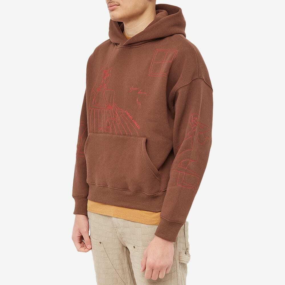 Jungles Mens Slow Down Embroidered Hoodie