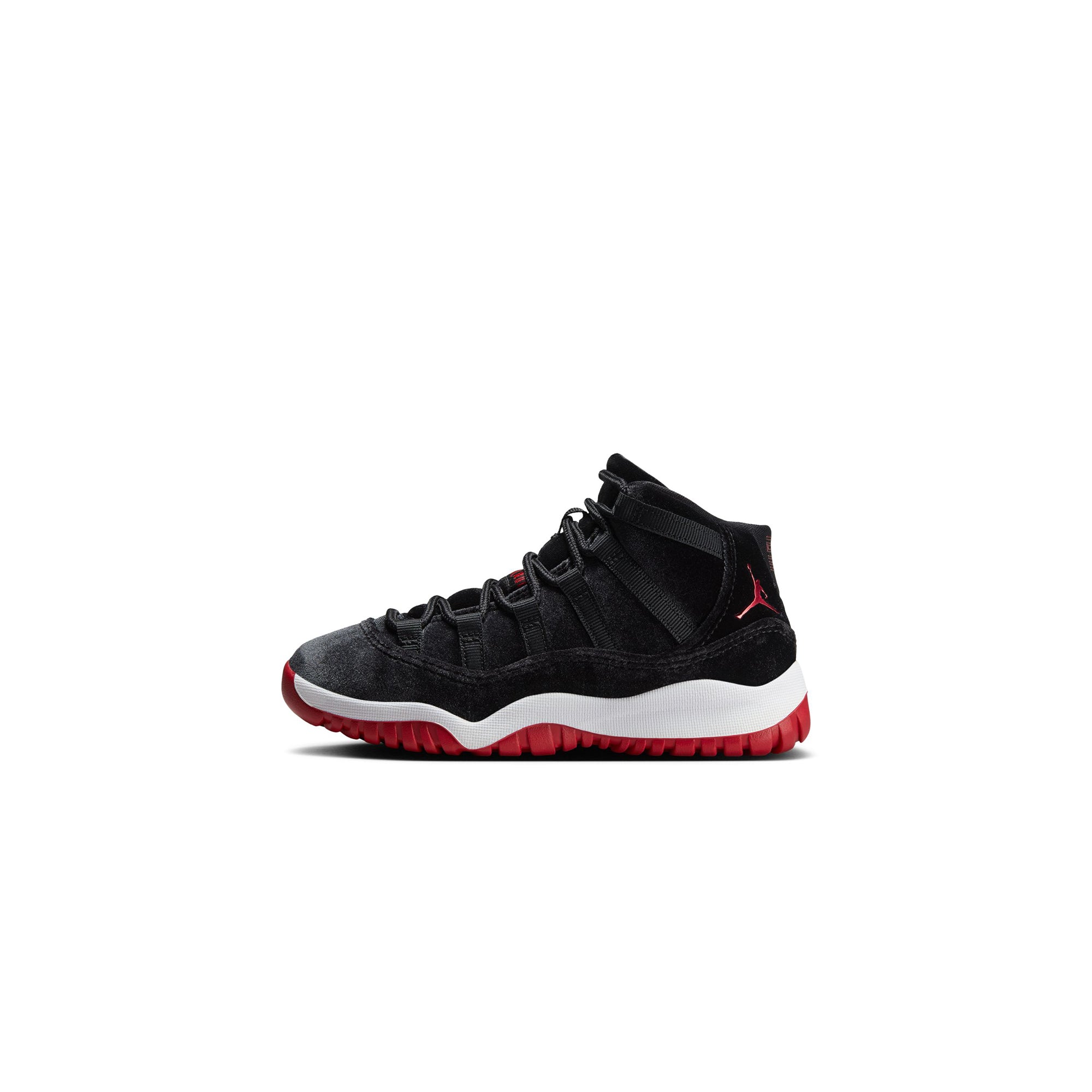 Air Jordan 11 Little Kids Retro "Bred Velvet" Shoes