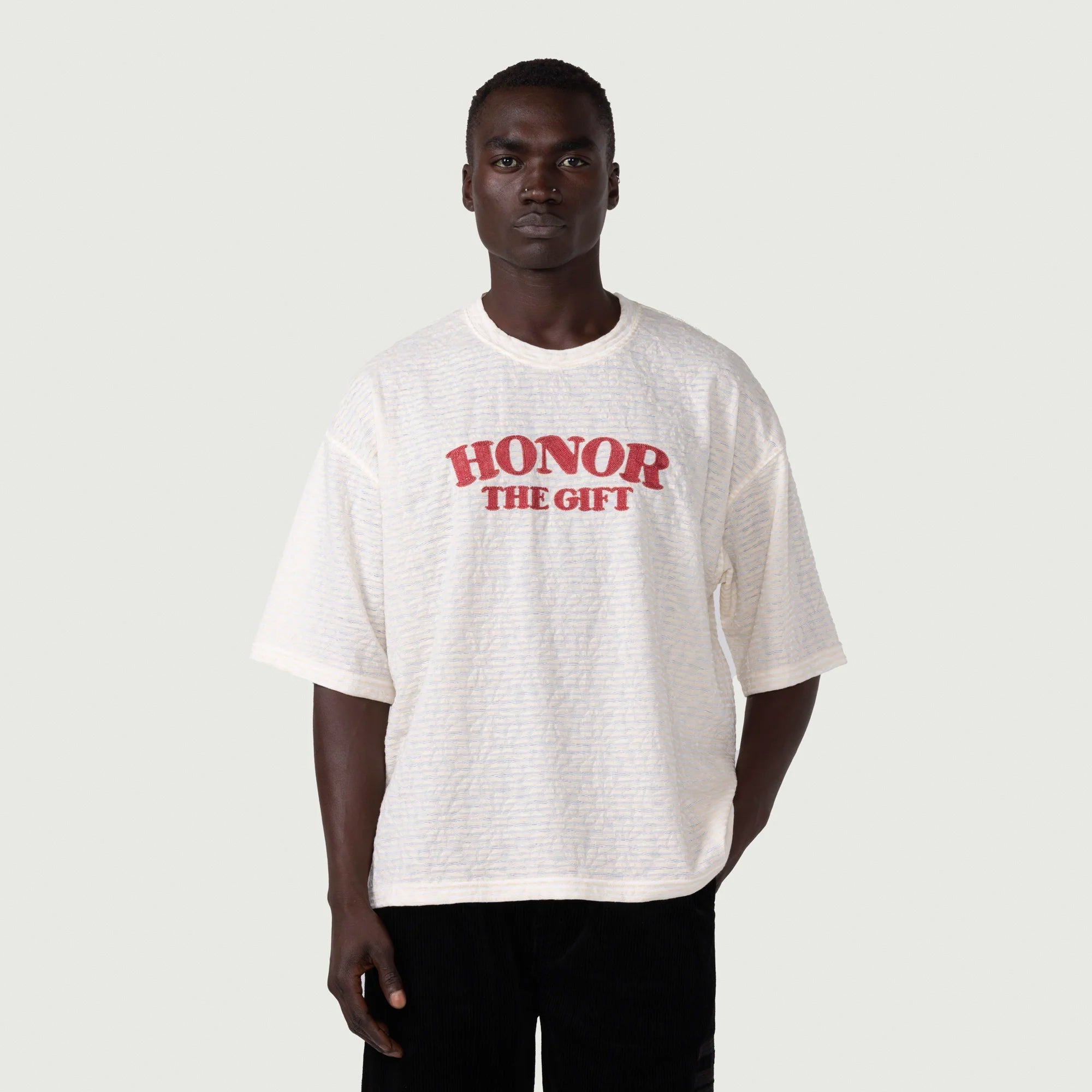 Honor The Gift Mens Stripe Box SS Tee