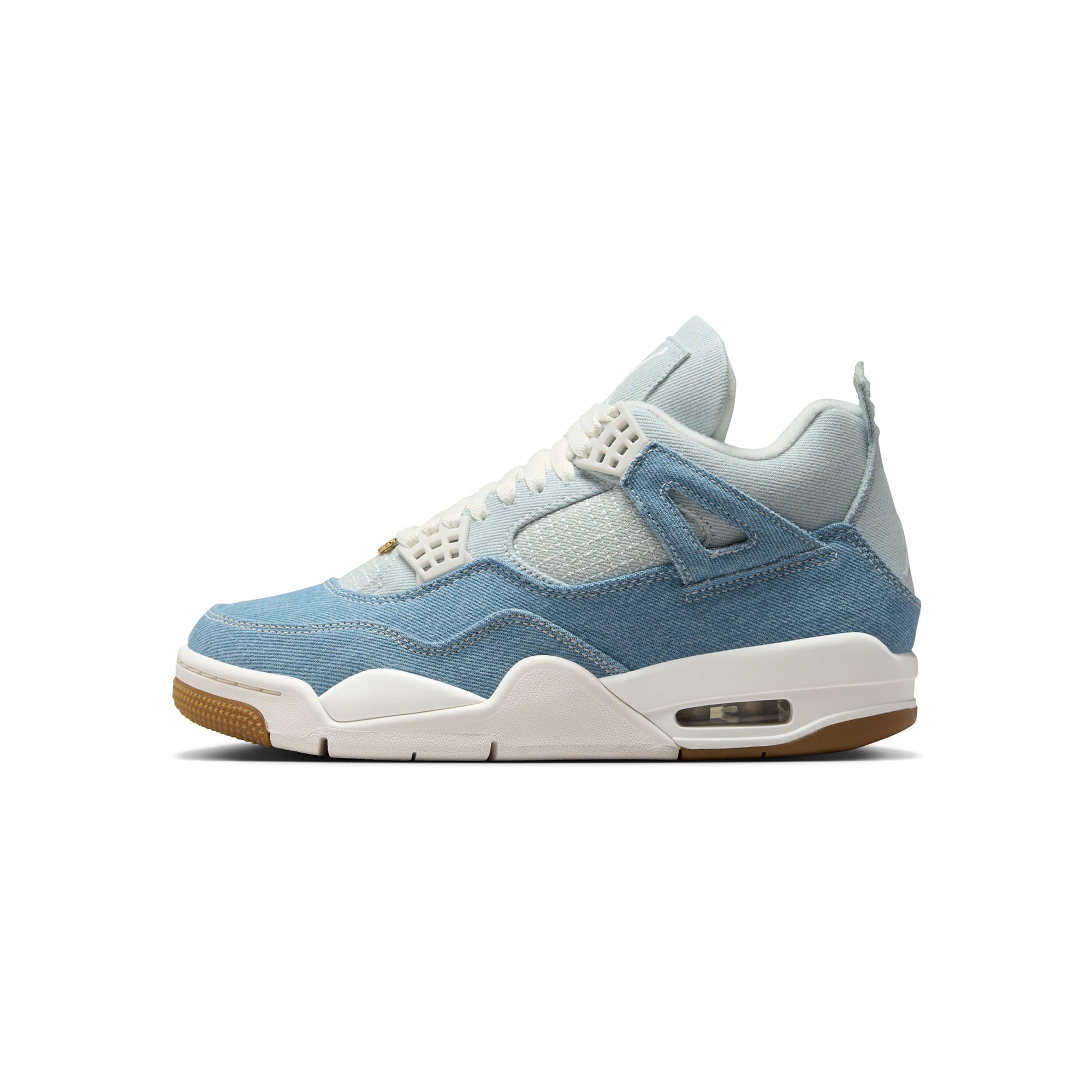 Air Jordan 4 Womens Retro Tex Denim "Worn Blue" Shoes
