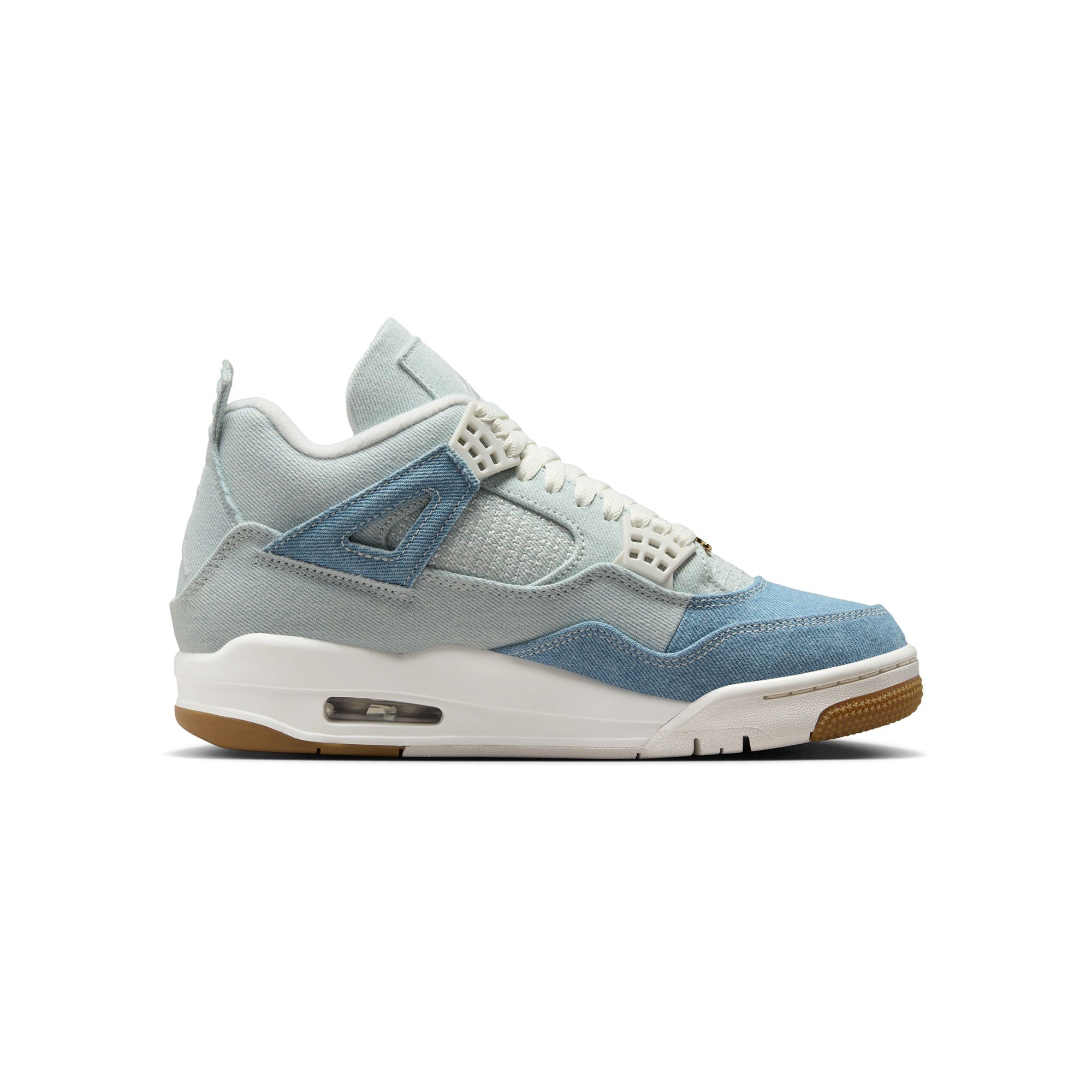 Air Jordan 4 Womens Retro Tex Denim "Worn Blue" Shoes