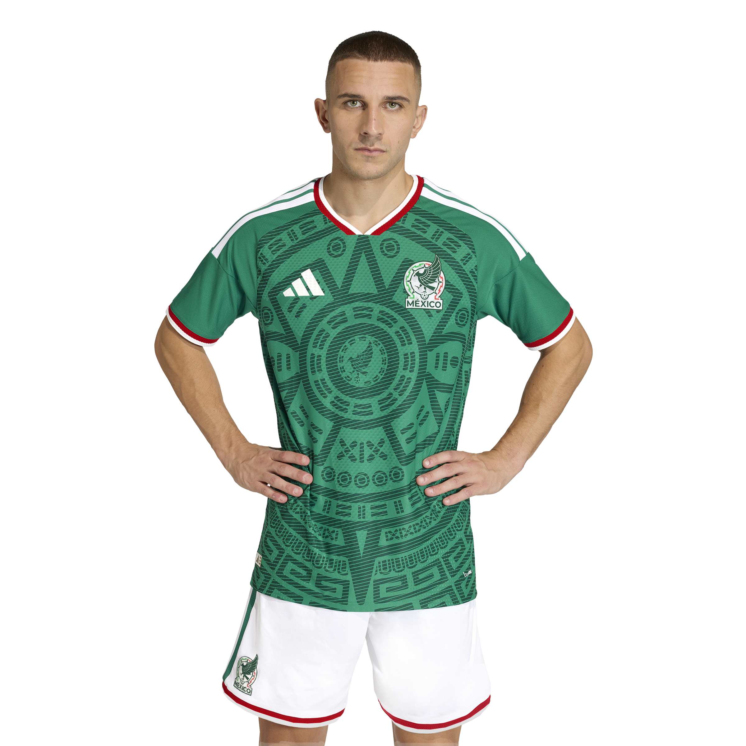 Adidas Mens Mexico 26 Home Authentic Football Jersey