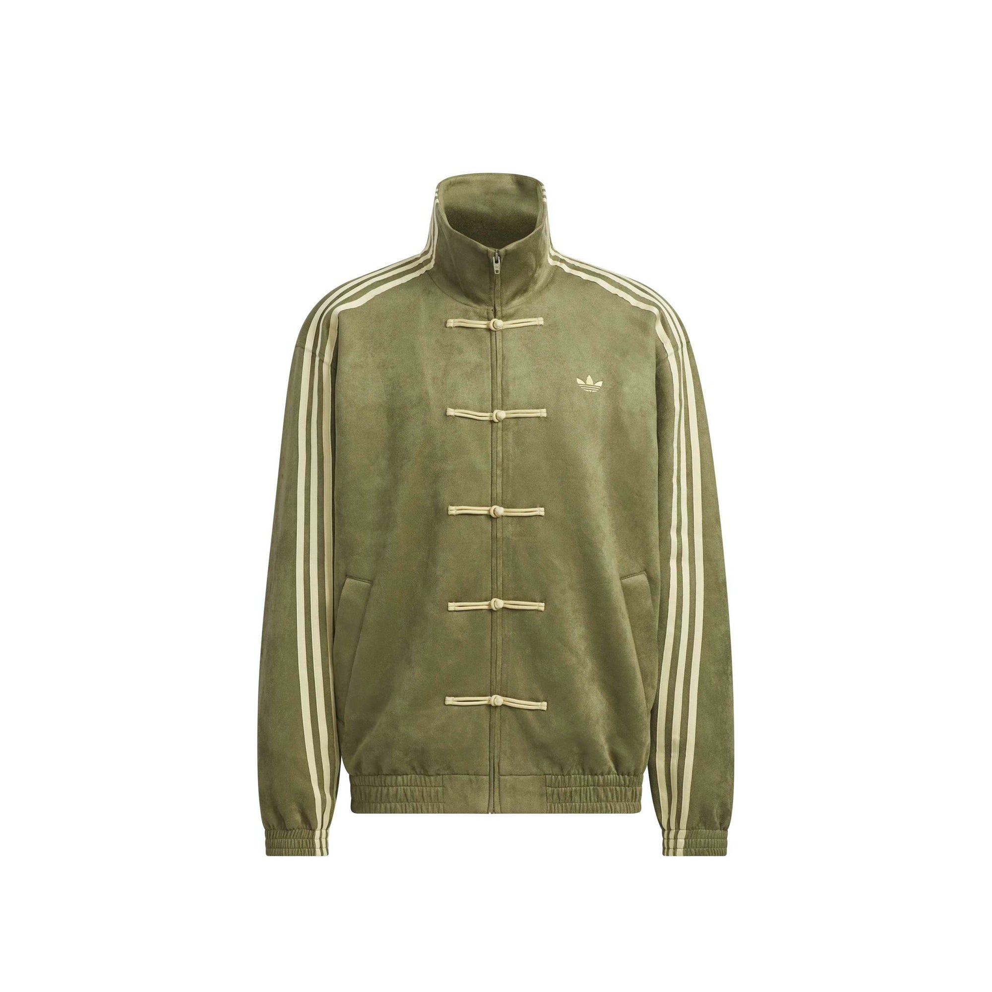 olive jacket on a white background