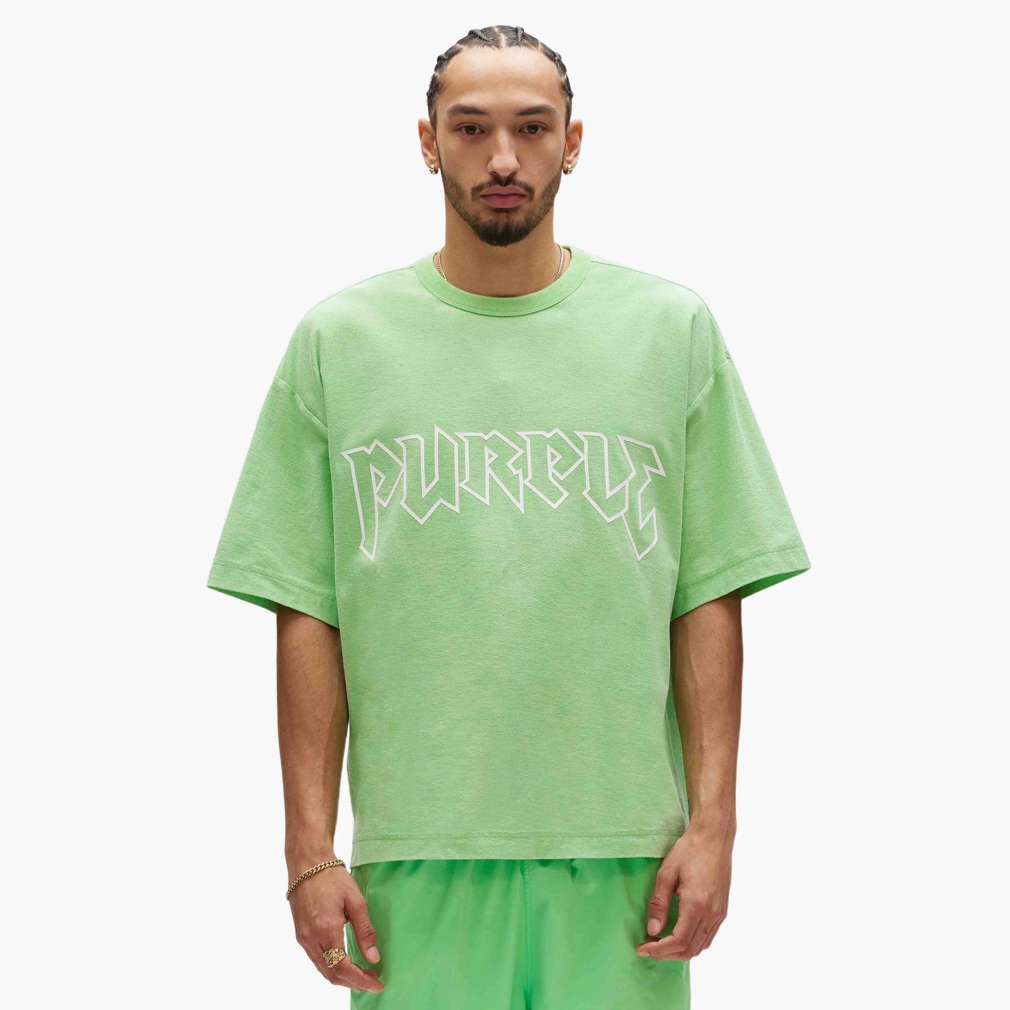 Purple Brand Mens Metal Tee