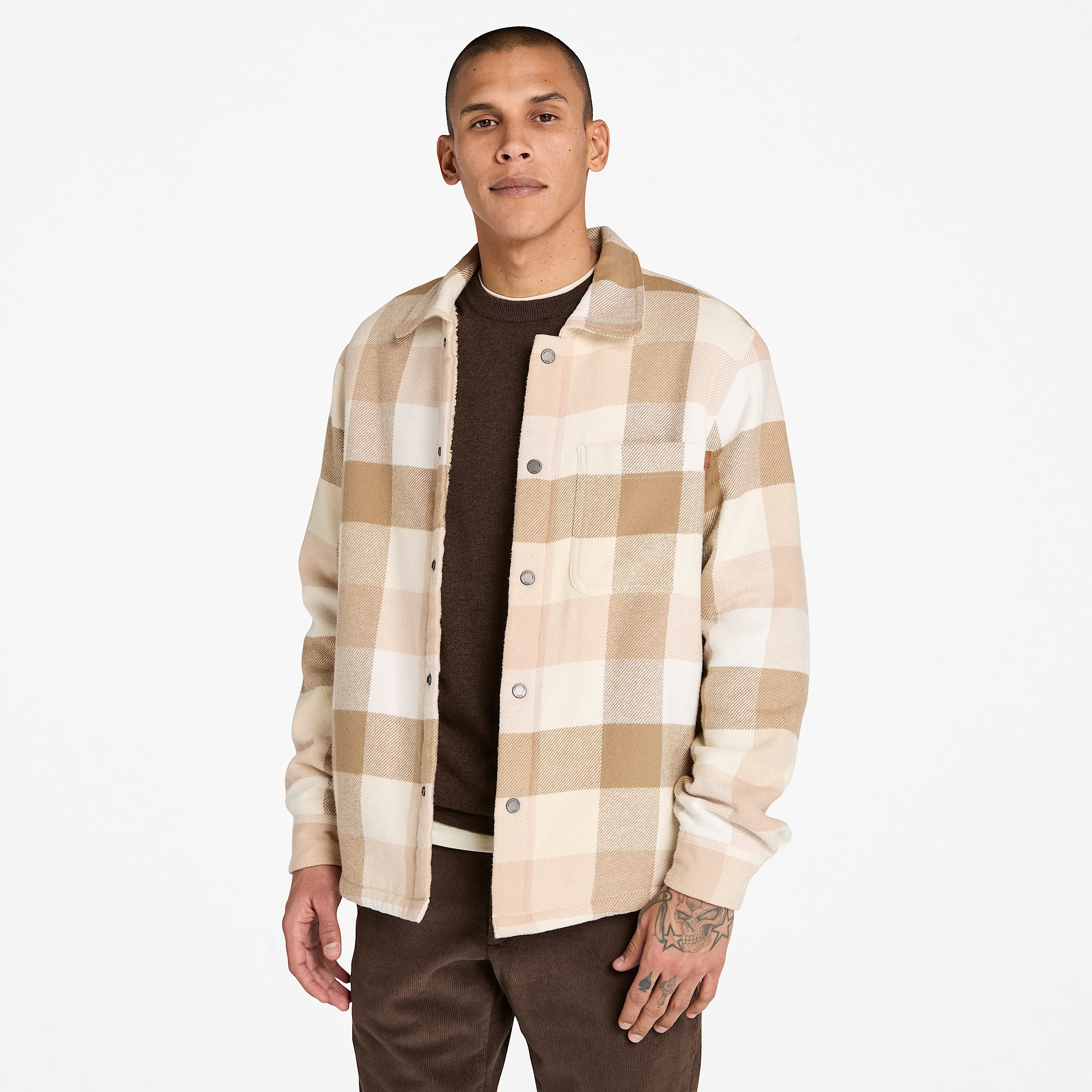 Timberland Mens High Pile Lined Overshirt