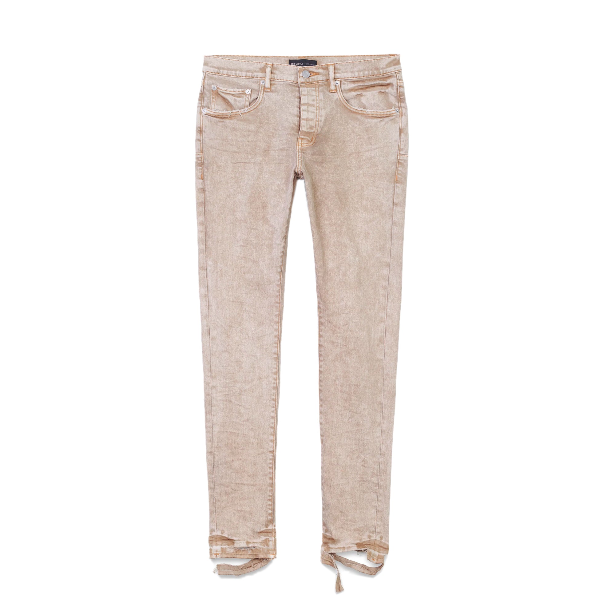 Purple Brand Mens Beige Snow Wash Jeans