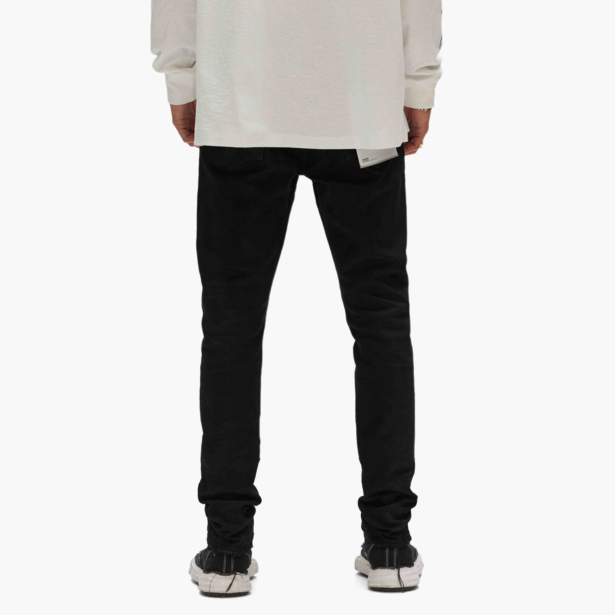 Purple Brand Mens Black Raw Pants
