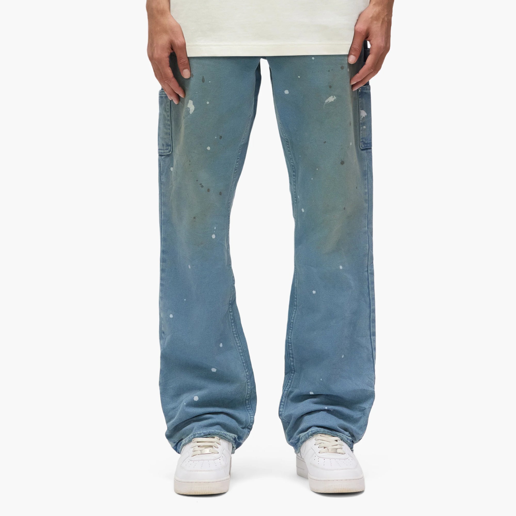 Purple Brand Mens Paint Splatter Pants