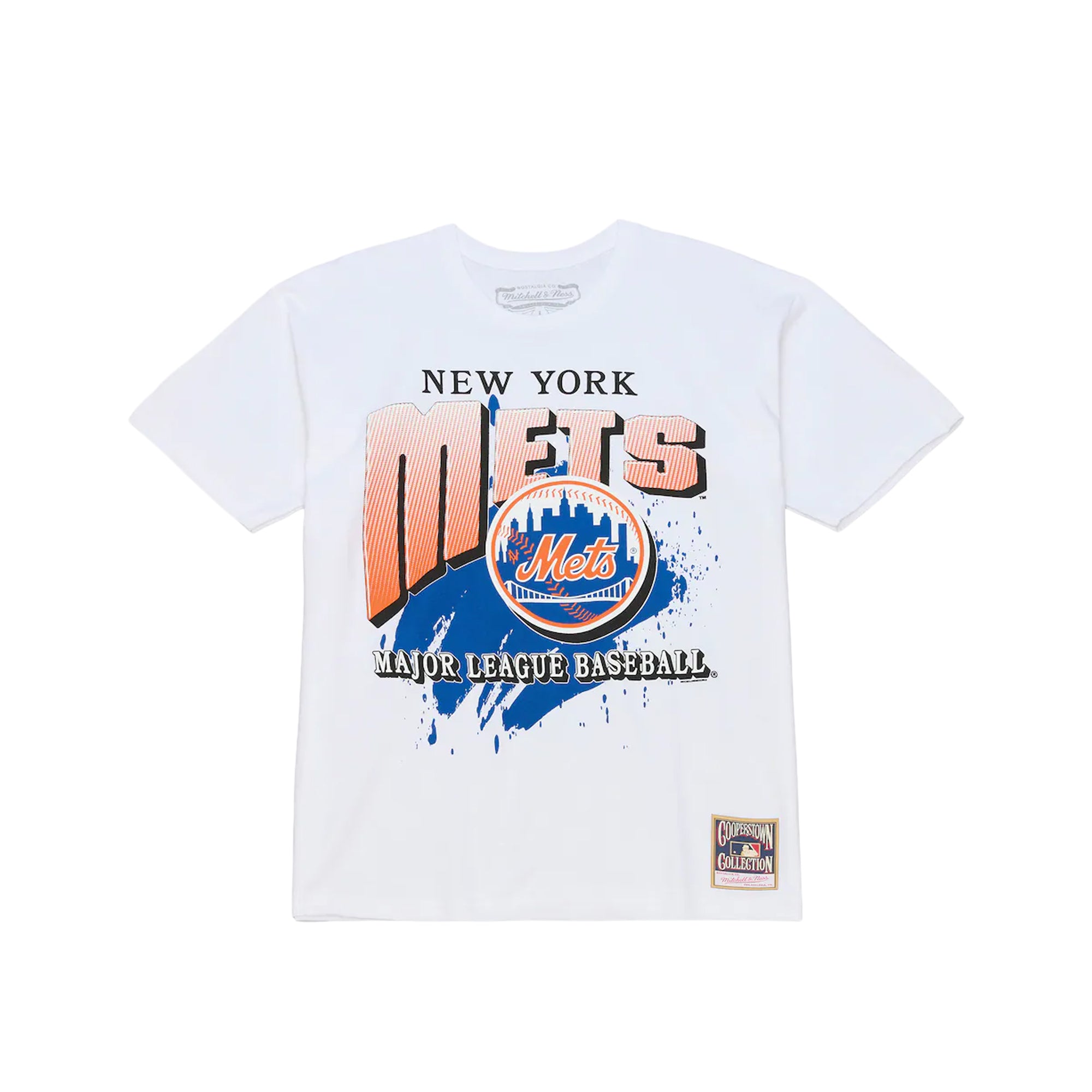 Mitchell & Ness Mens MLB New York Mets Premium Seat Classic Tee