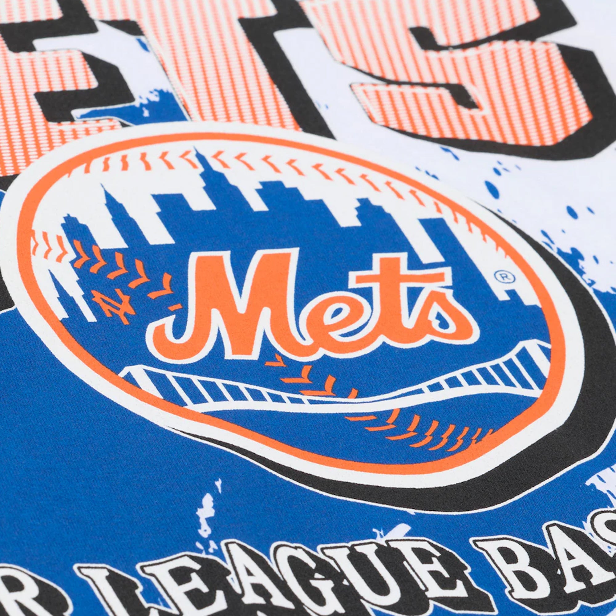 Mitchell & Ness Mens MLB New York Mets Premium Seat Classic Tee