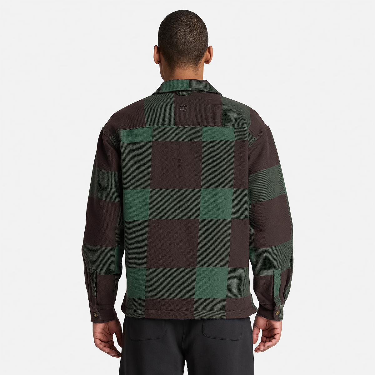 Timberland Mens Fleece Lined Checkered Overshirt