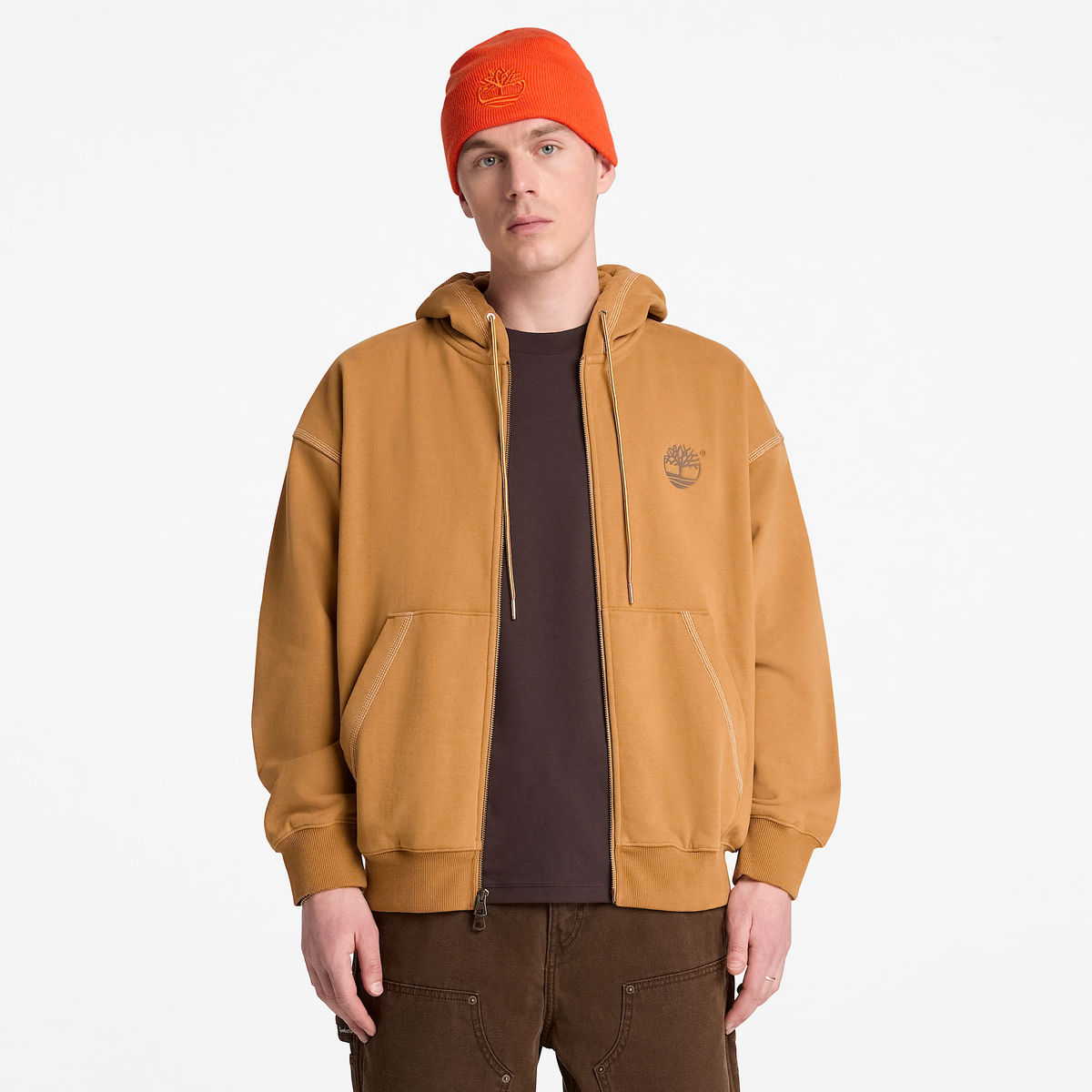 Timberland Mens Iconic Full-Zip Hoodie