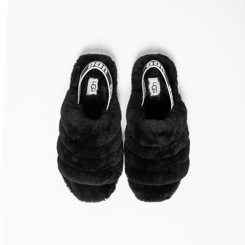 Ugg Womens Fluff Yea Slide 'Black'
