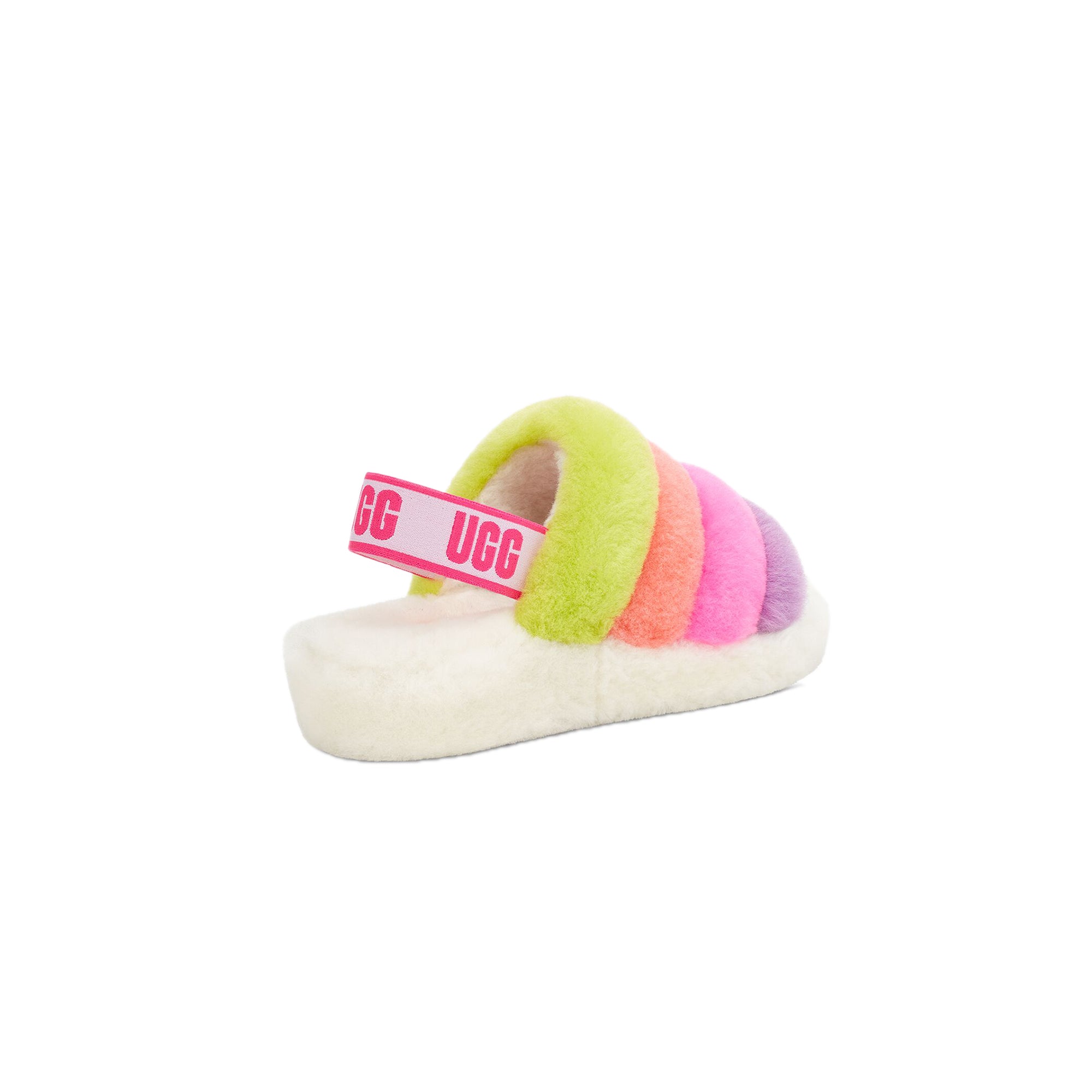 Ugg Womens Fluff Yeah Slide 'White Multi'