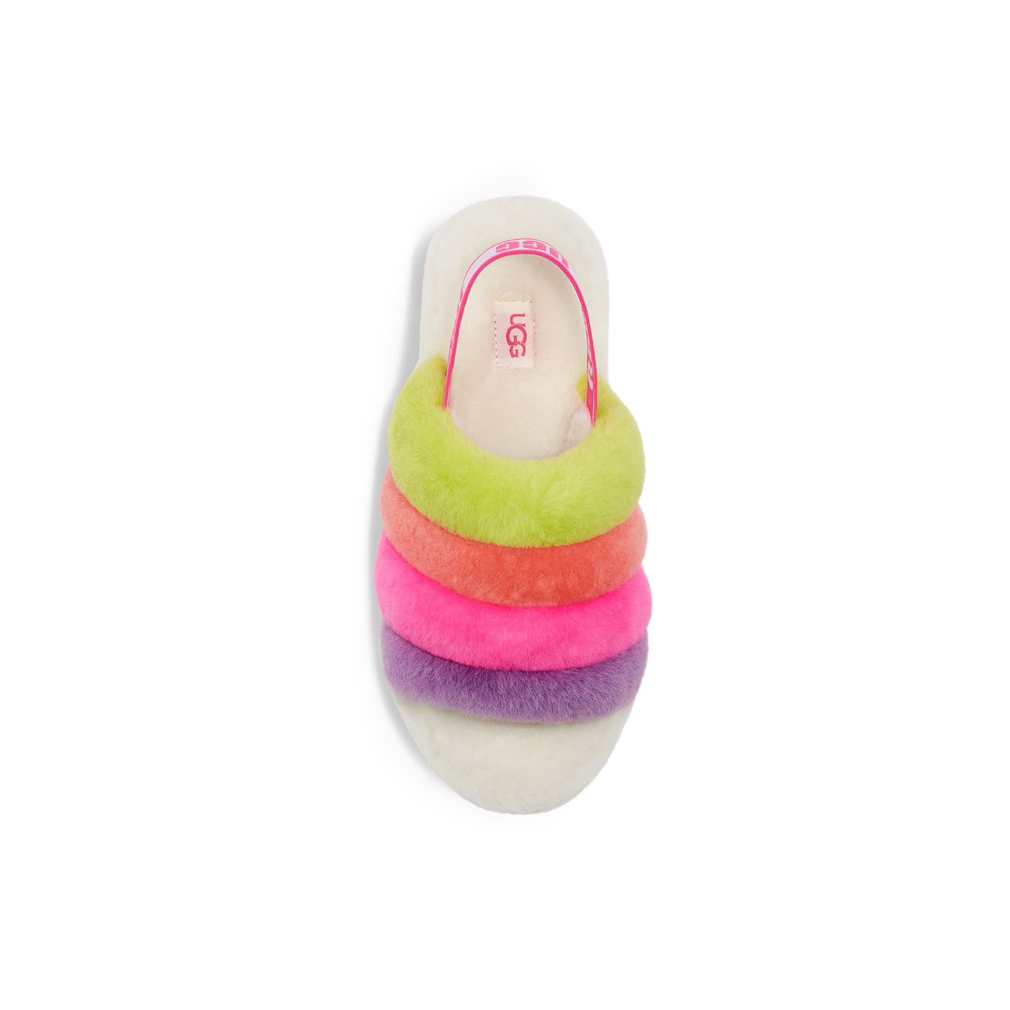 Ugg Womens Fluff Yeah Slide 'White Multi'