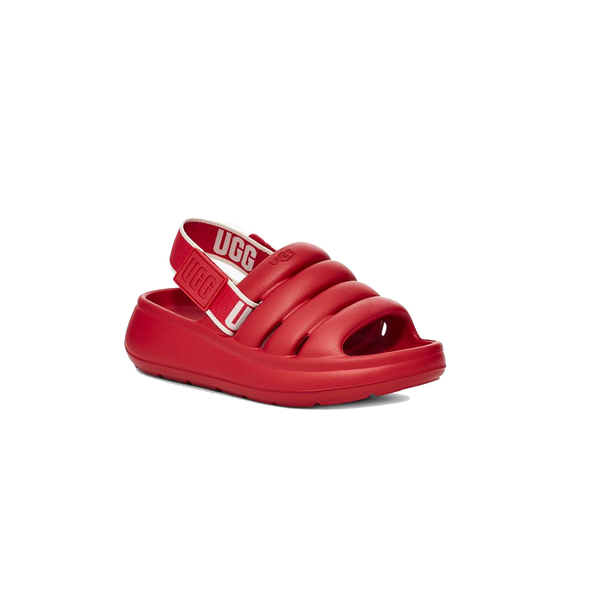 Red women sale ugg slides