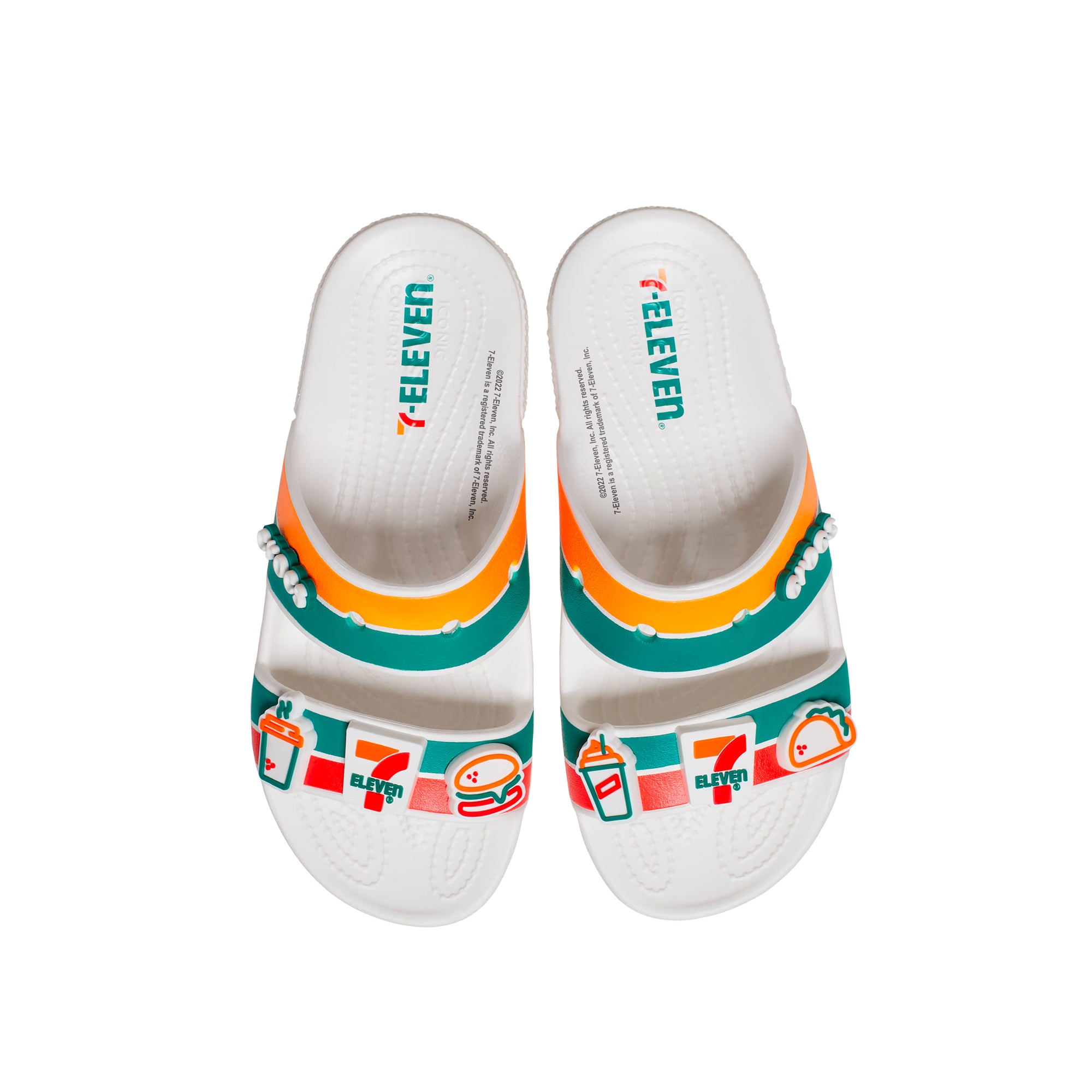 Crocs x 7-Eleven Classic 2 Strap Sandals