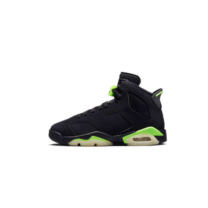 Jordan 6 Pre-School Retro Shoes 'Black/Electric Green'