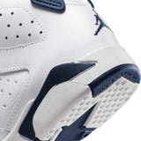 Air Jordan Little Kids 6 Retro PS Shoes 'White/Midnight Navy'