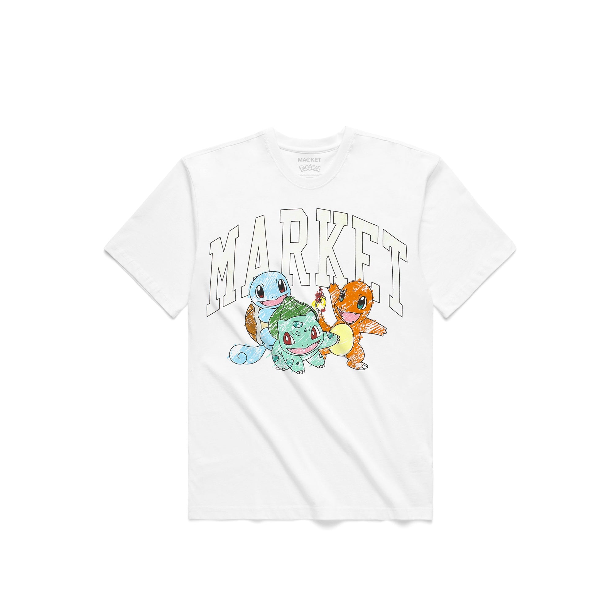 Market x Pokemon Mens Pokemon Starters UV T-Shirt