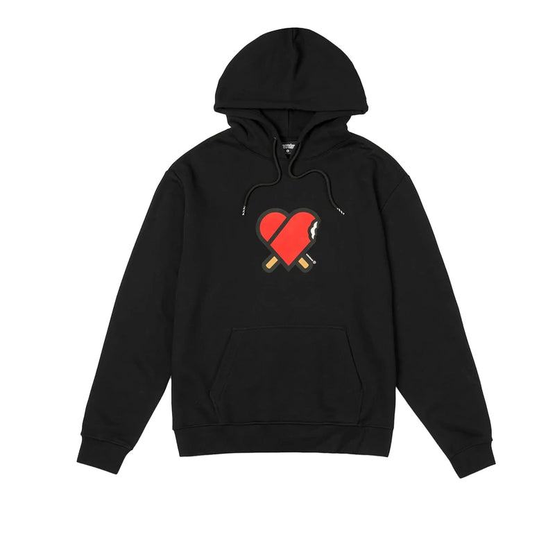Icecream Mens Heart Hoodie 'Black'