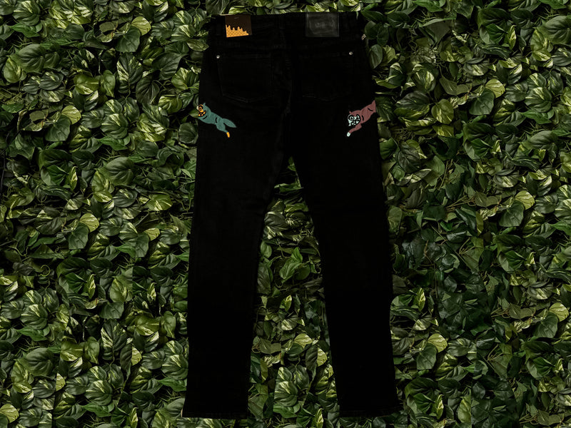 Men's ICECREAM Leap Frog Jeans [491-6106-BLK]