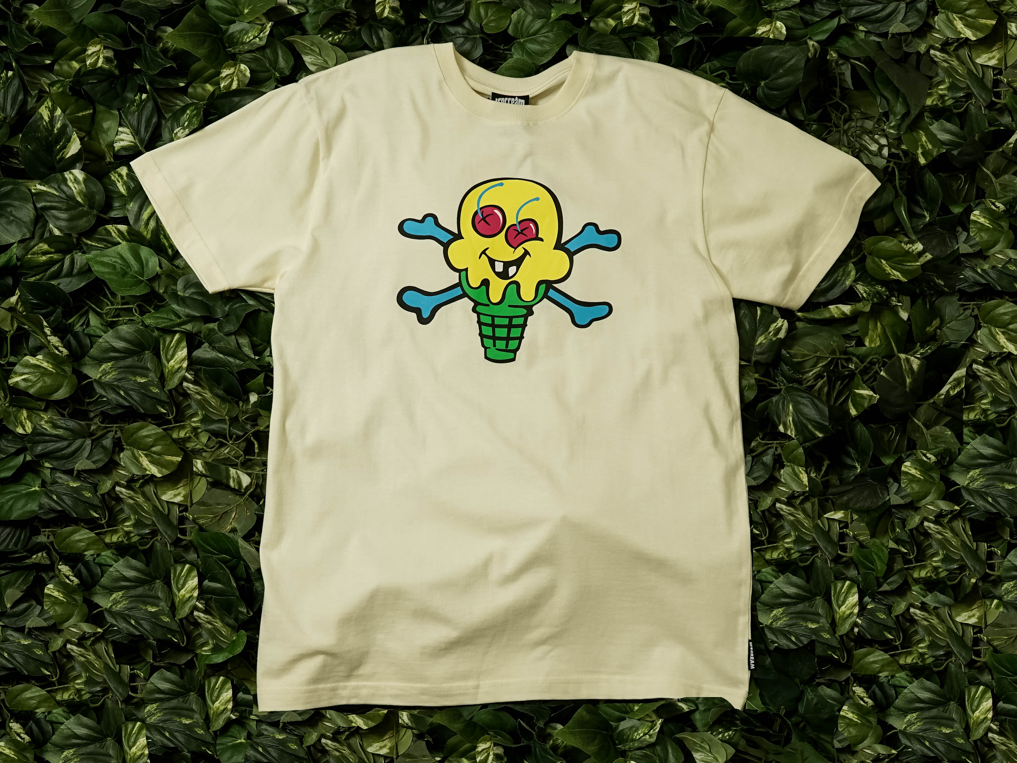 ICECREAM Cones and Bones S/S Tee | 491-7200-WHT | Renarts