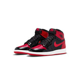 Air Jordan Kids 1 Retro High OG GS Shoes 'Bred Patent'
