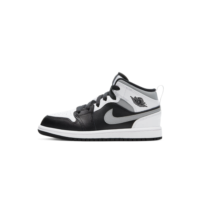 Air Jordan 1 Little Kids Mid 'White Shadow' PS Shoes | 640734-073