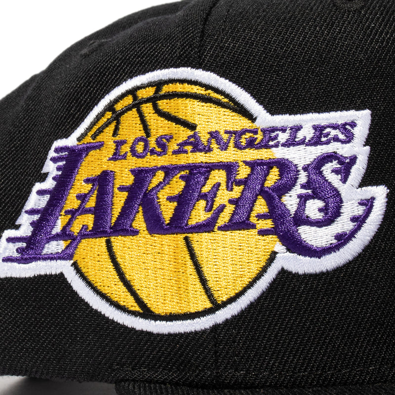 Mitchell & Ness Mens Los Angeles Lakers Champ Patch Snapback 'Black'