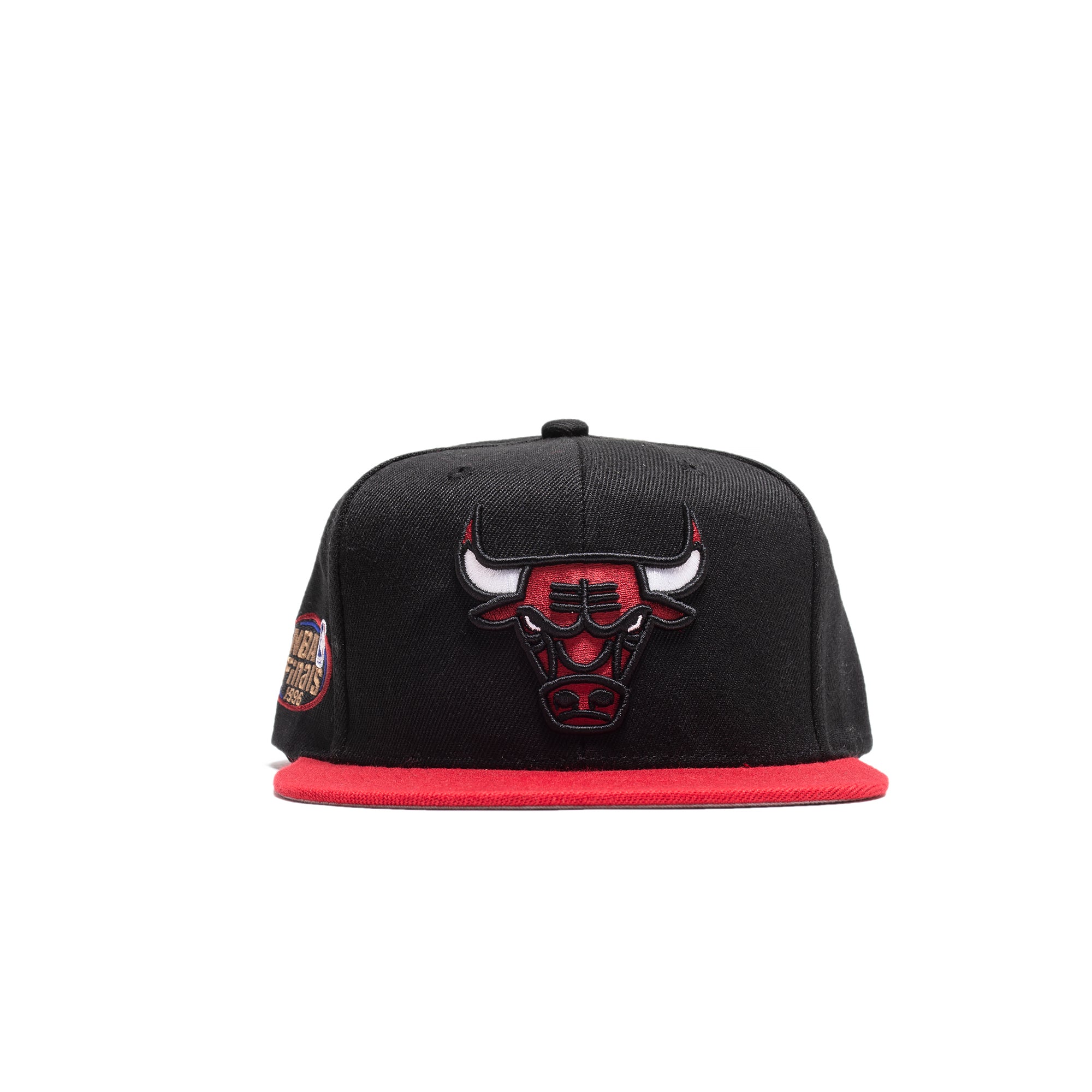 Mitchell & Ness Mens Chicago Bulls Finals Patch Snapback 'Black/Red'