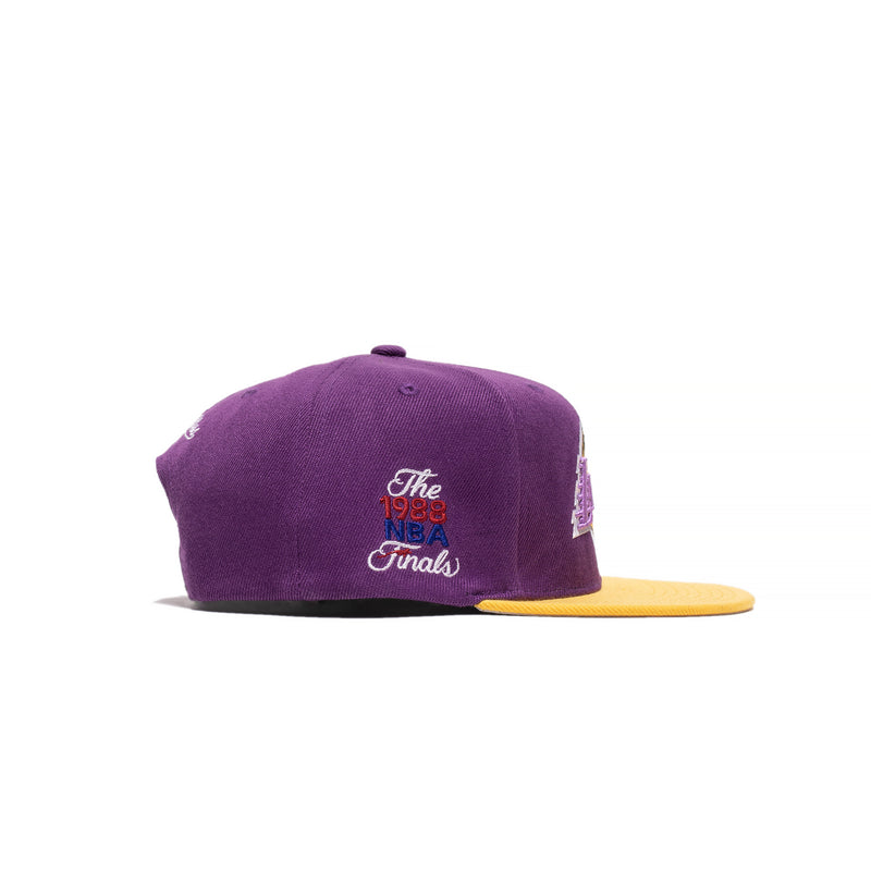 Mitchell & Ness Mens Los Angeles Lakers Finals Patch Snapback 'Purple/Gold'