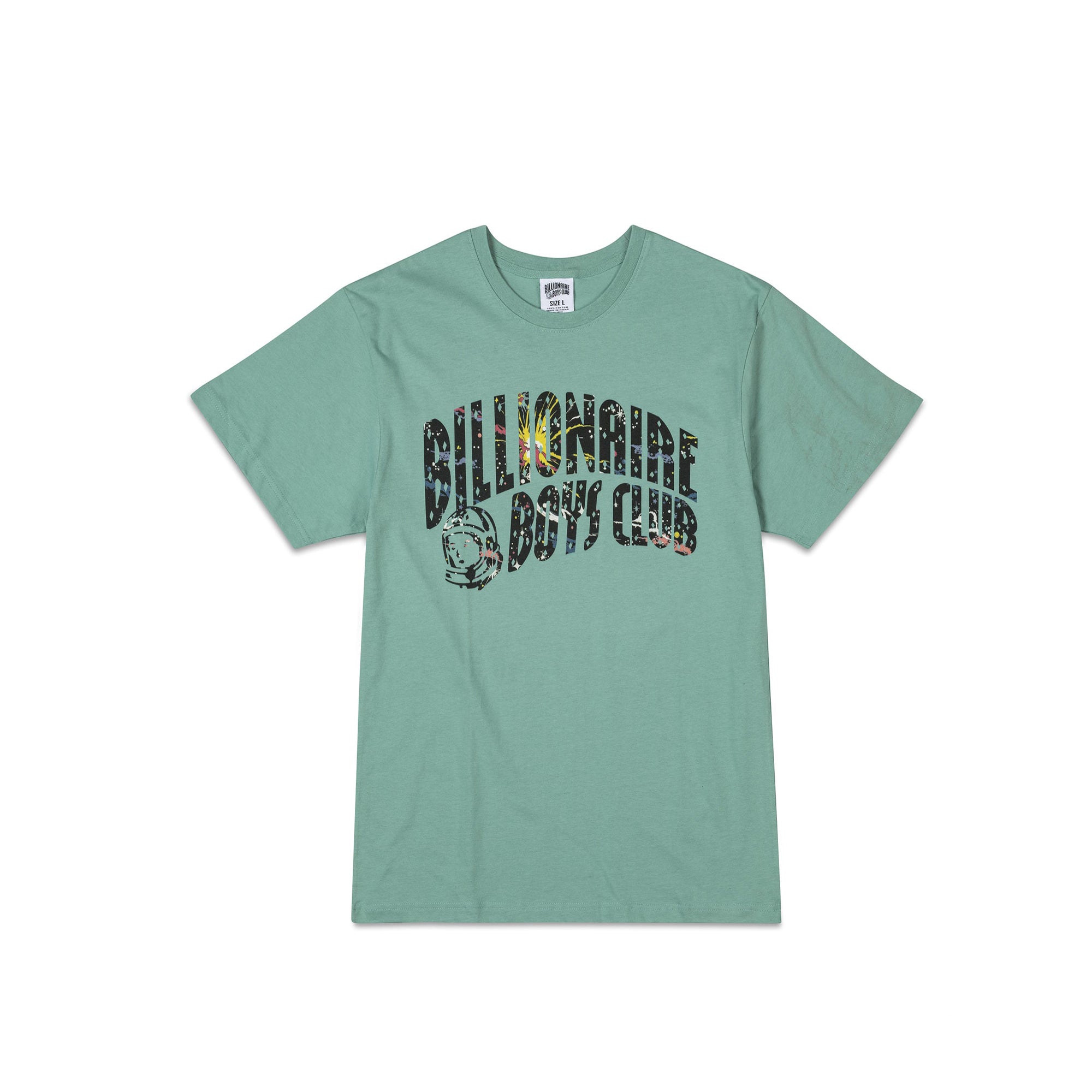 Billionaire Boys Club Mens BB Cosmic Arch SS Tee 'Bright Aqua'