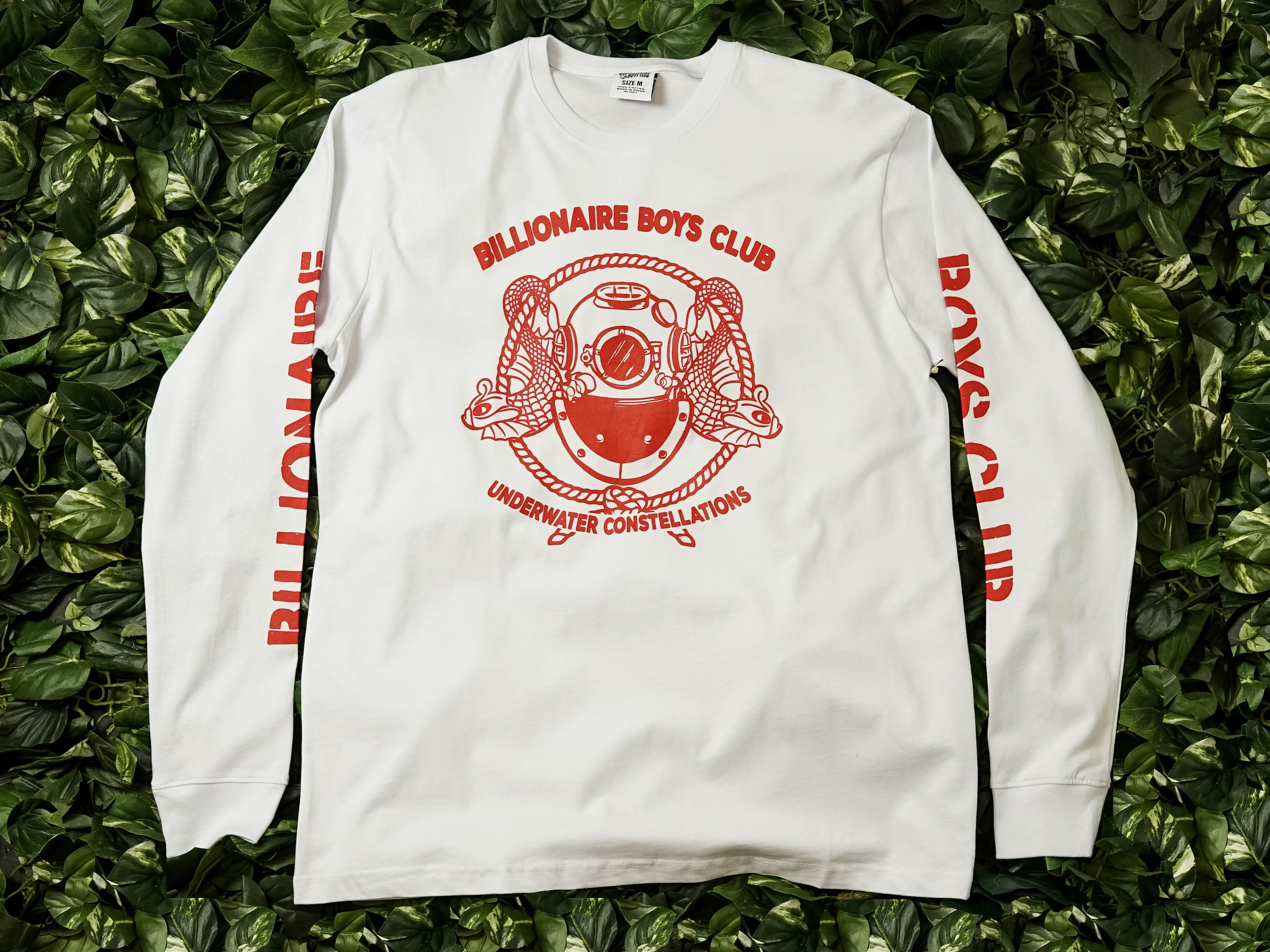 Men's Billionaire Boys Club Mission L/S Tee [891-7204-WHT]