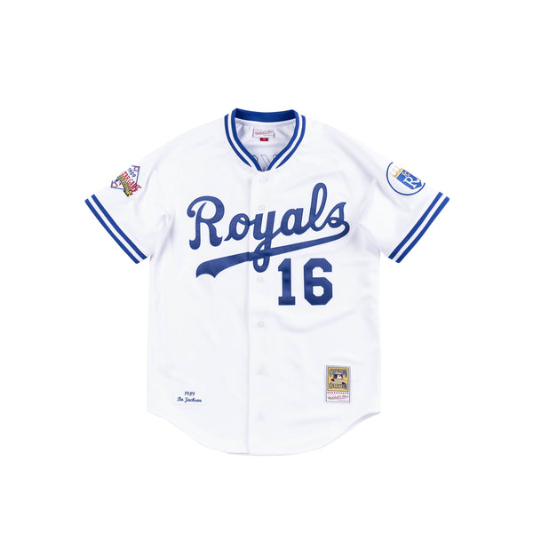 VoltageGroove Authentic Mitchell & Ness Bo Jackson Kansas City Royals Button Up Jersey